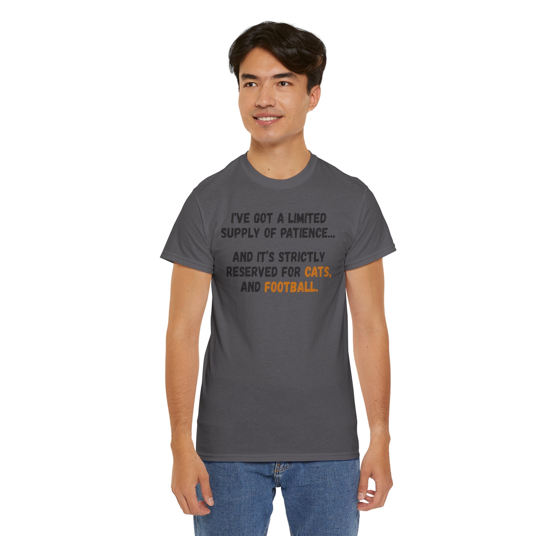Patience Reserved For Cats and Football T-Shirt
