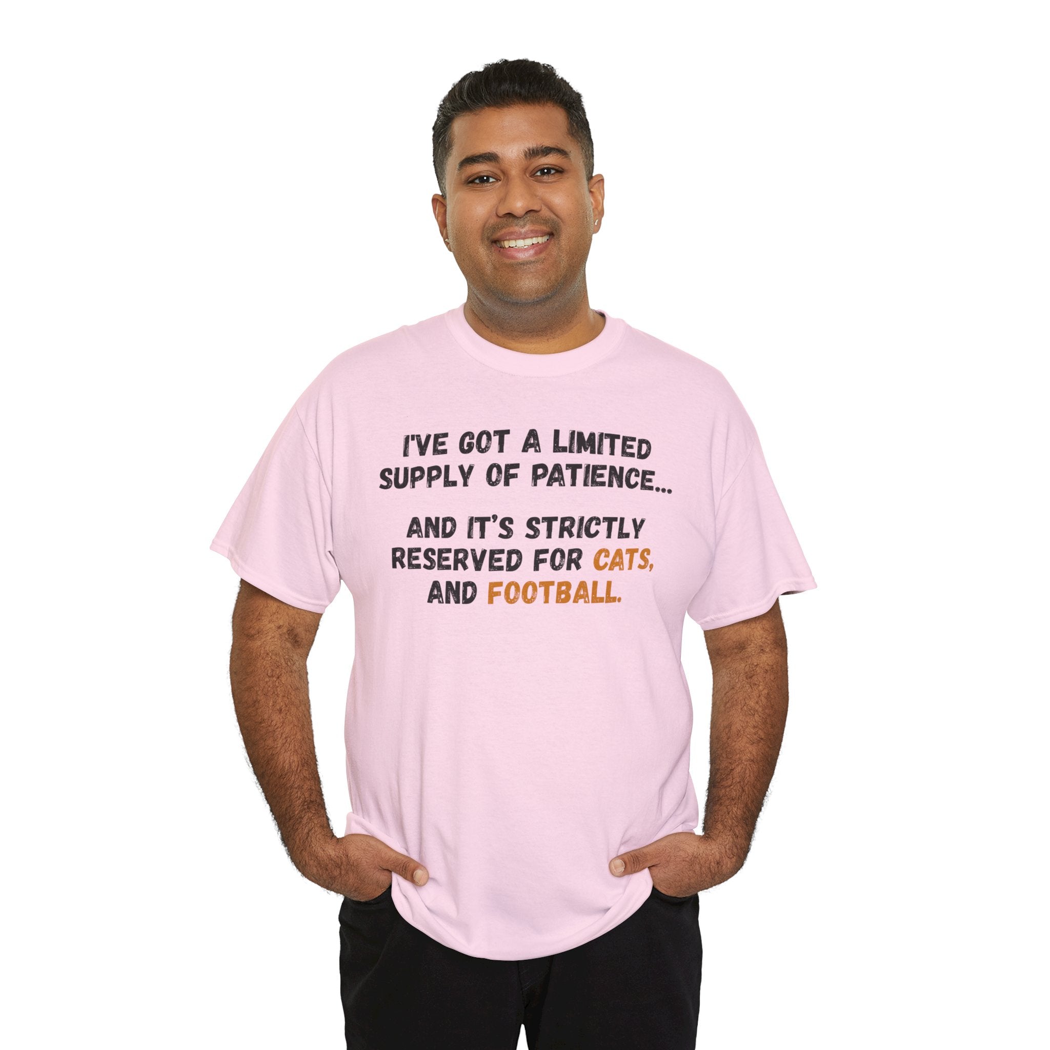 Patience Reserved For Cats and Football T-Shirt