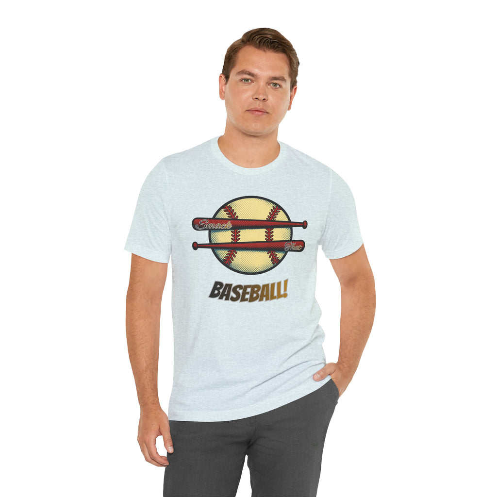 Smack That Baseball Retro Baseball Tee — Bats Graphic Shirt