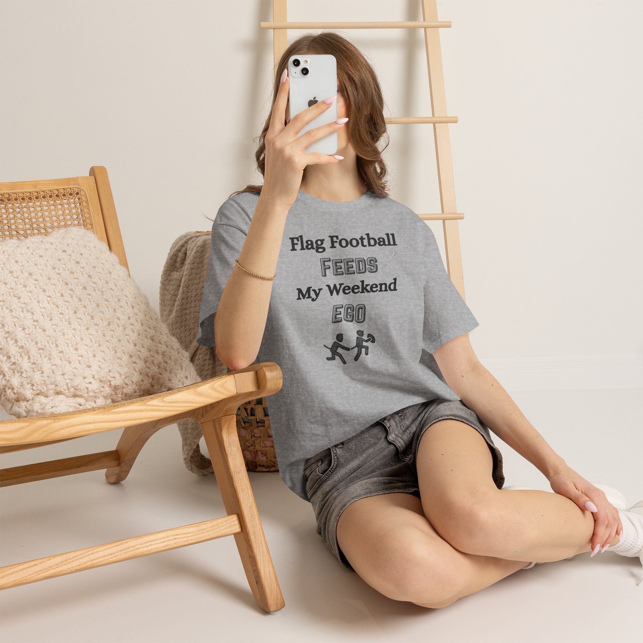 Flag Football Feeds My Weekend Ego Tee