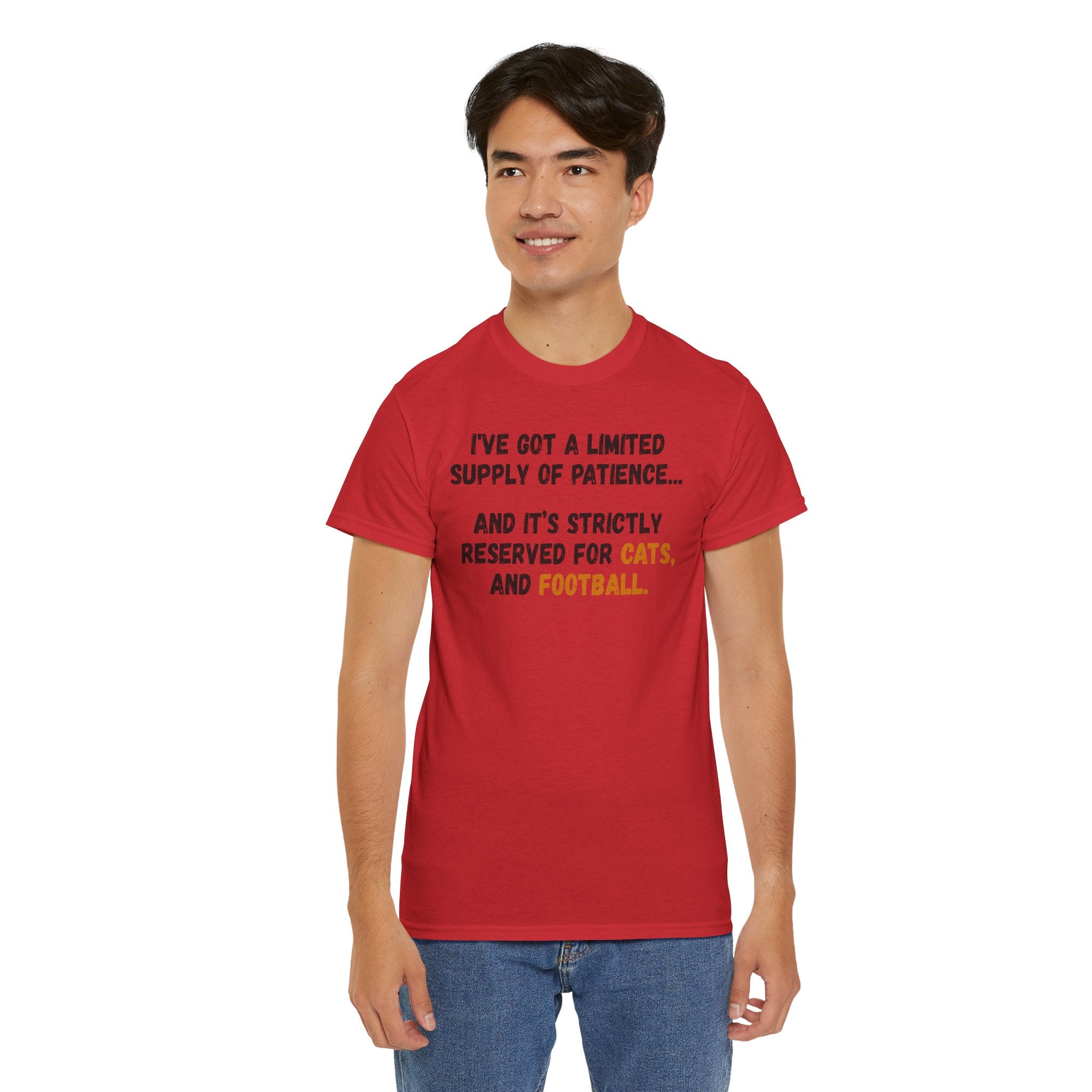 Patience Reserved For Cats and Football T-Shirt