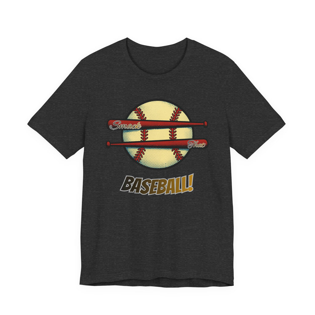 Smack That Baseball Retro Baseball Tee — Bats Graphic Shirt