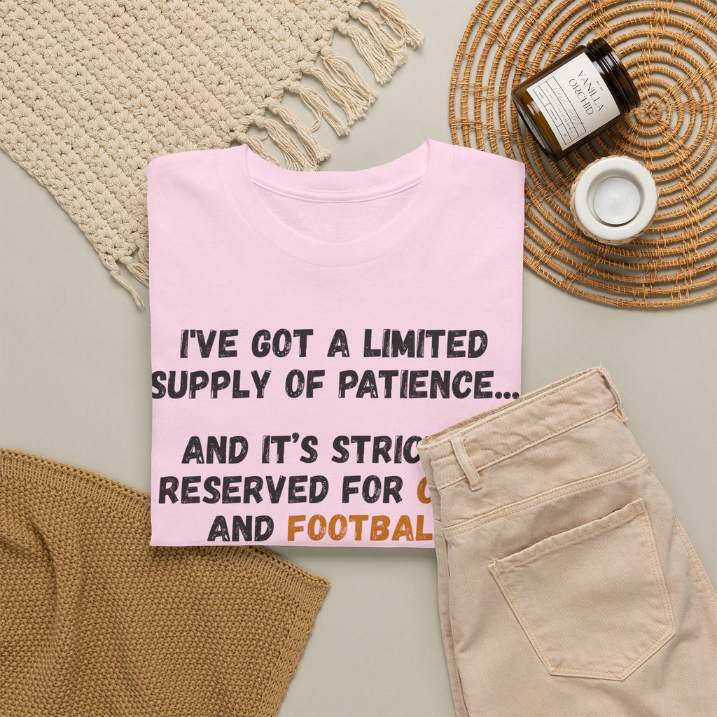 Patience Reserved For Cats and Football T-Shirt