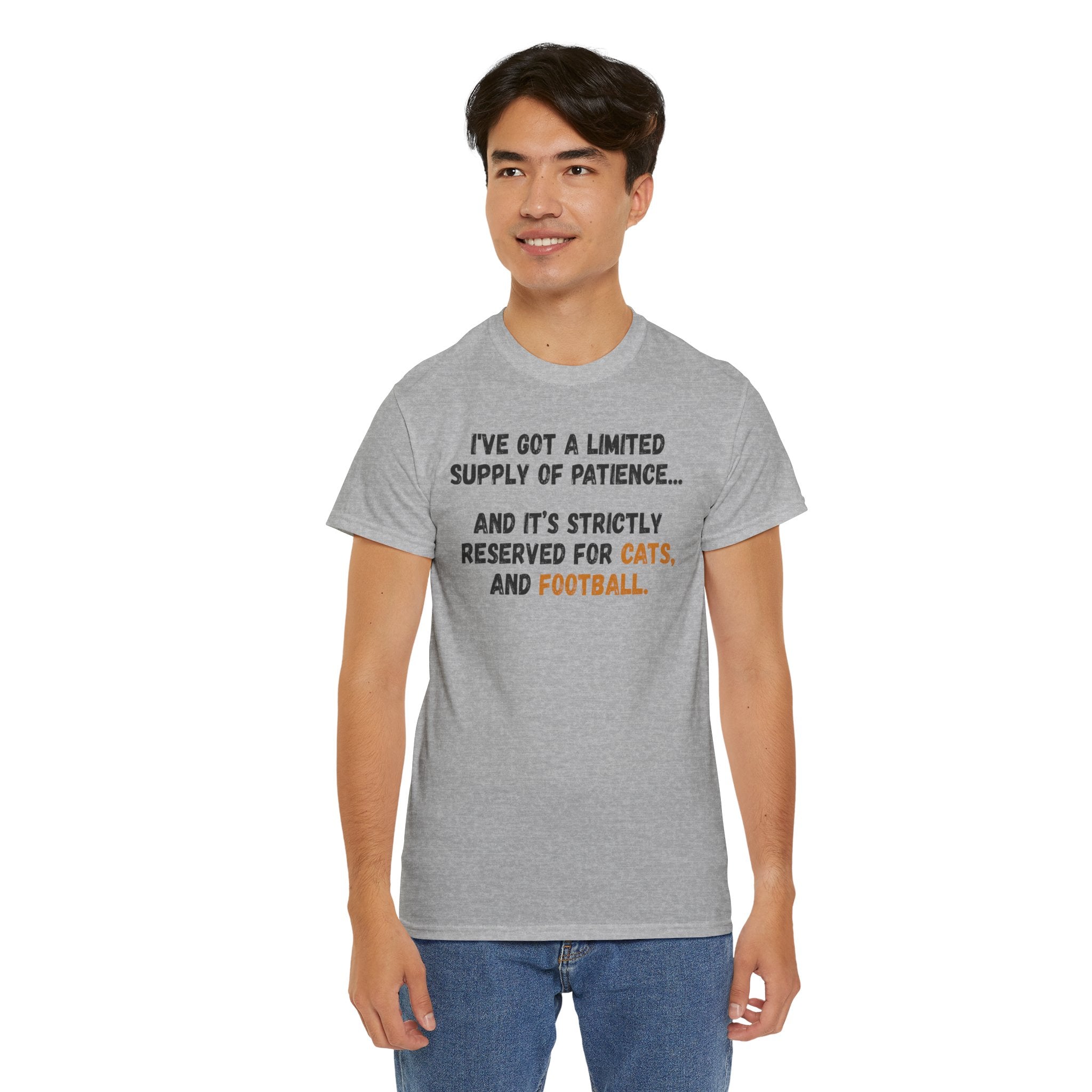 Patience Reserved For Cats and Football T-Shirt