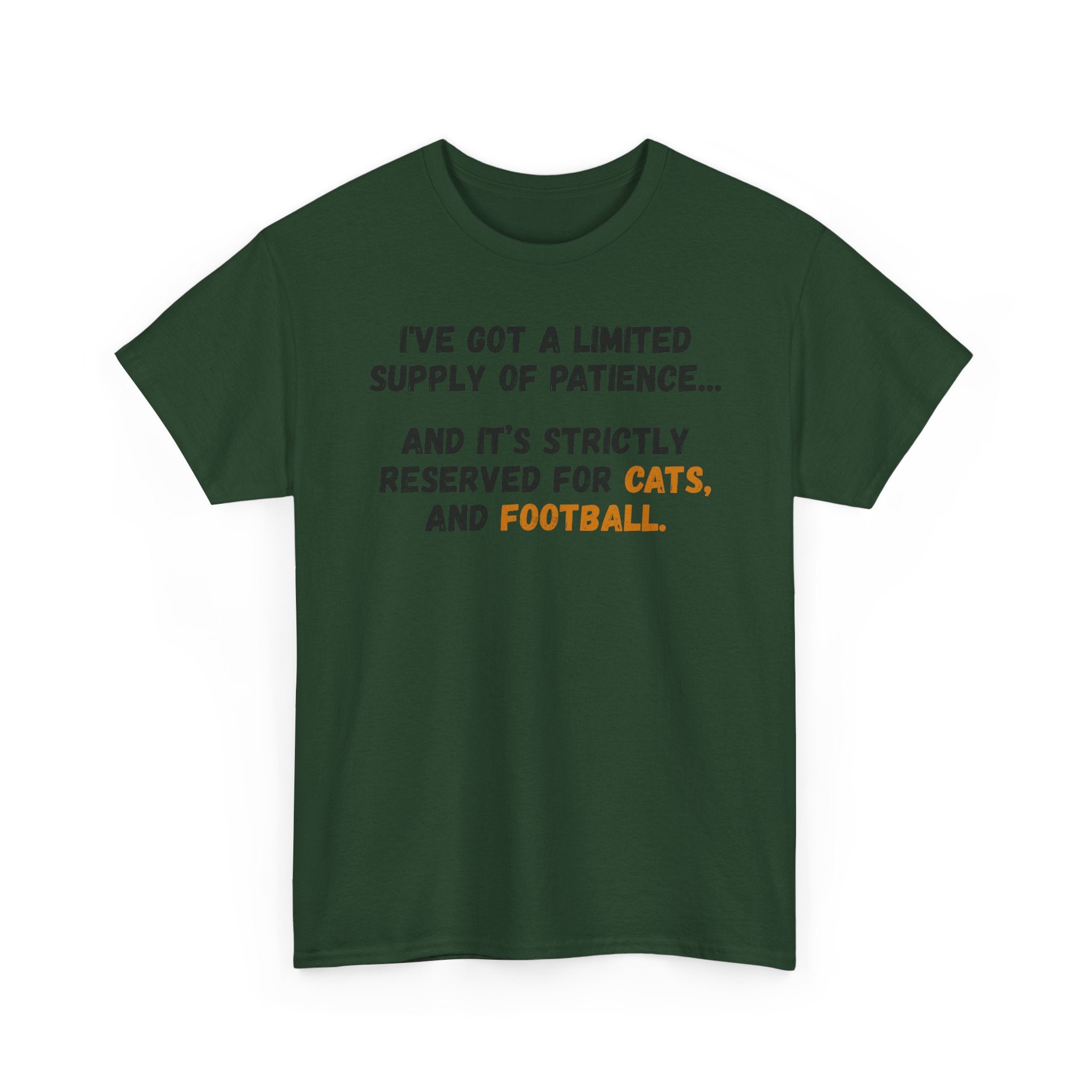 Patience Reserved For Cats and Football T-Shirt