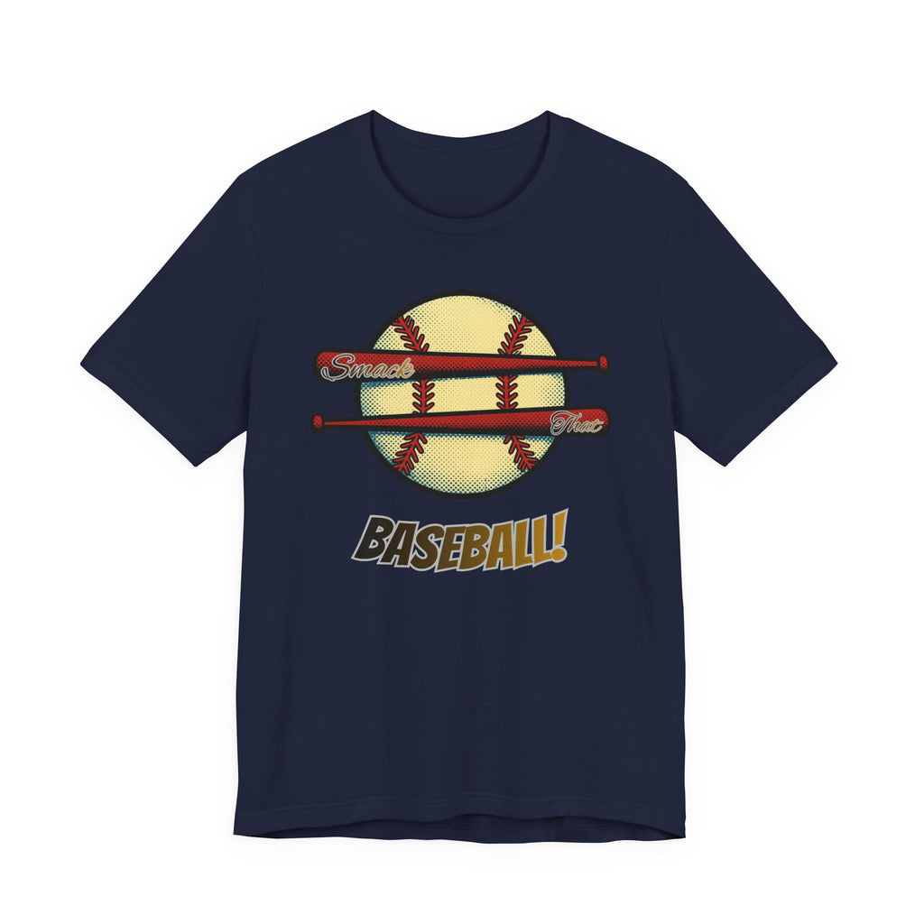 Smack That Baseball Retro Baseball Tee — Bats Graphic Shirt