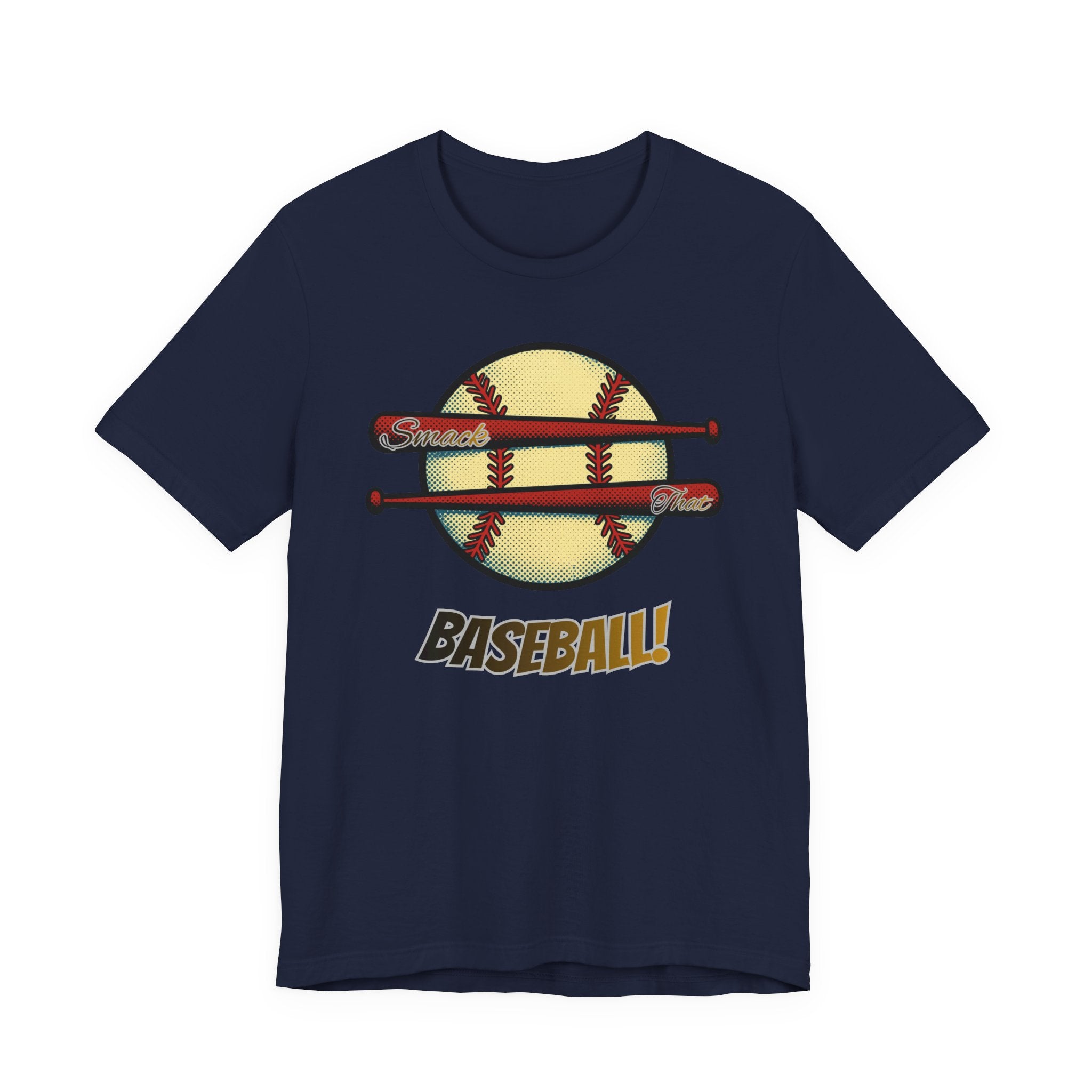 Smack That Baseball Retro Baseball Tee — Bats Graphic Shirt