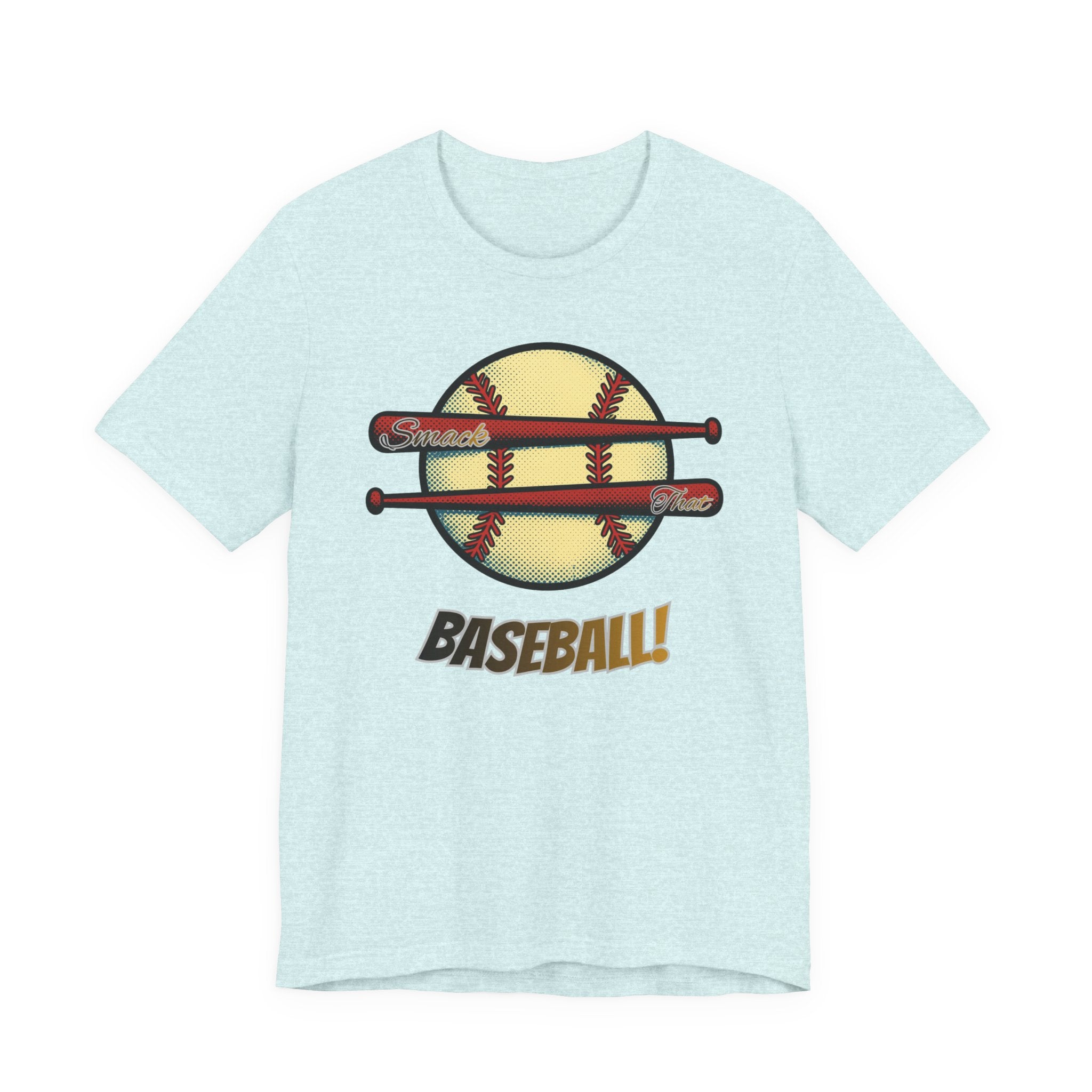 Smack That Baseball Retro Baseball Tee — Bats Graphic Shirt