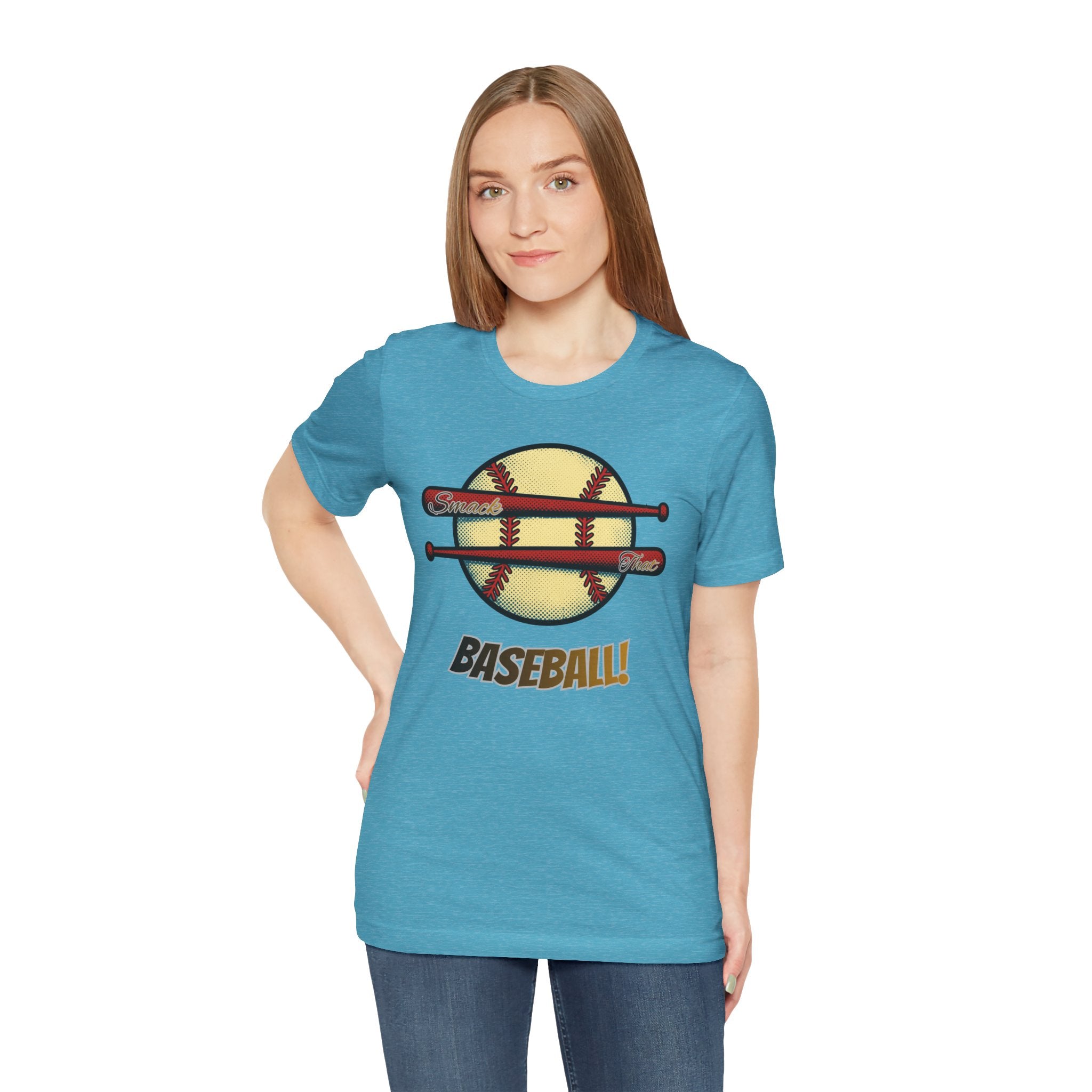 Smack That Baseball Retro Baseball Tee — Bats Graphic Shirt