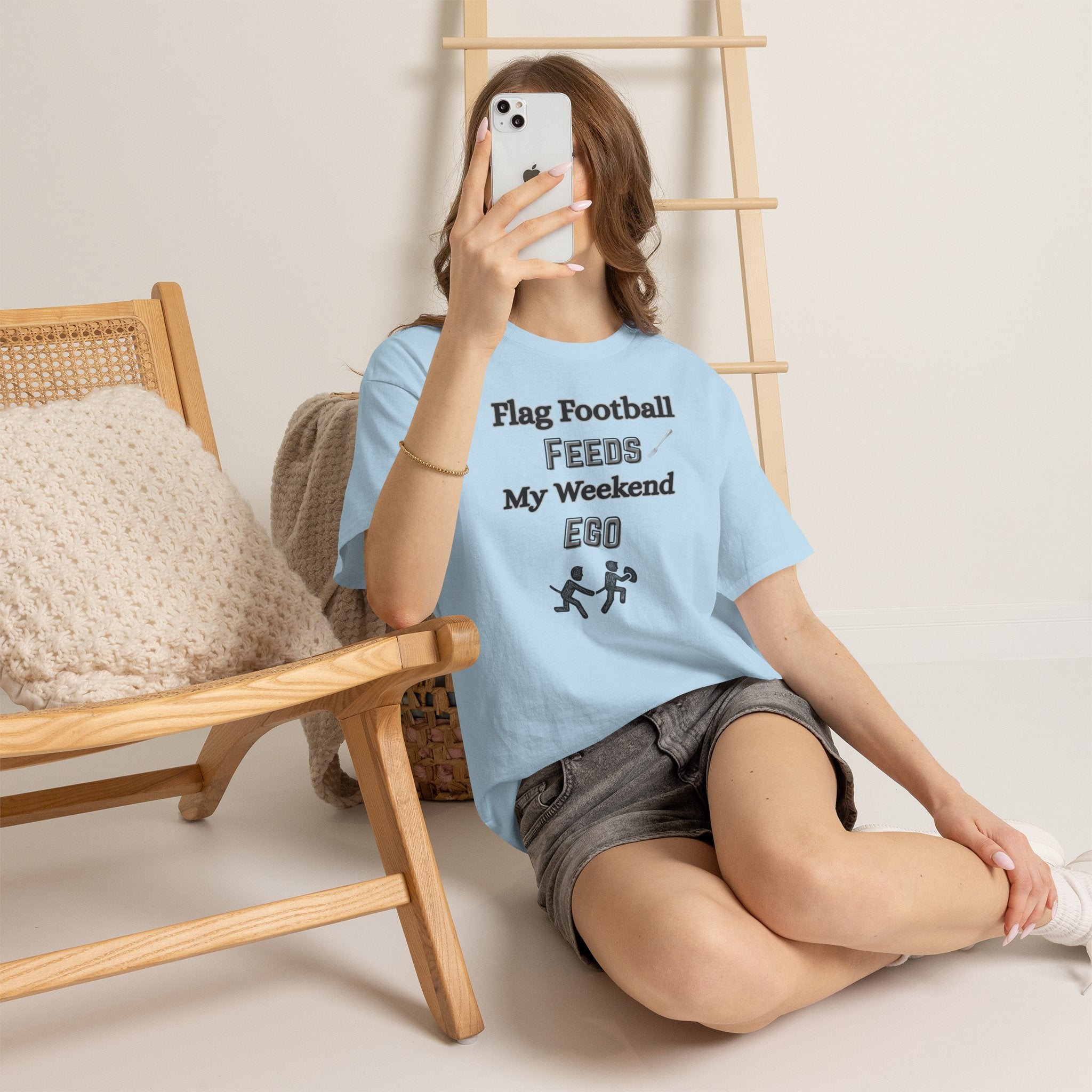 Flag Football Feeds My Weekend Ego Tee