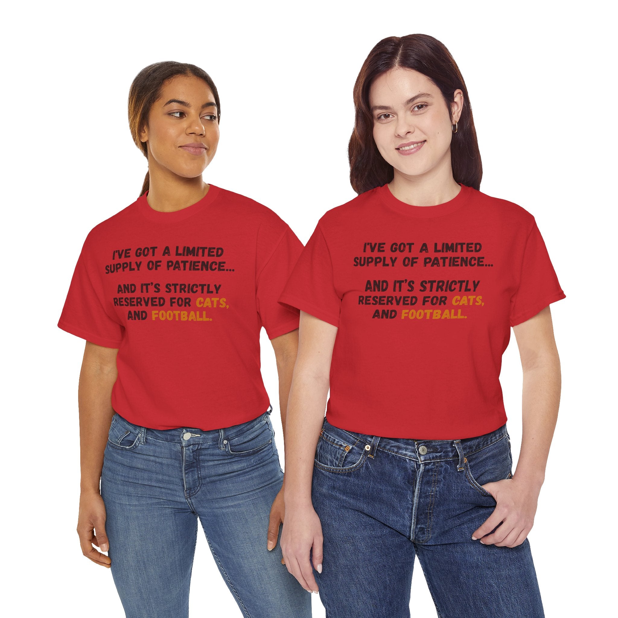 Patience Reserved For Cats and Football T-Shirt