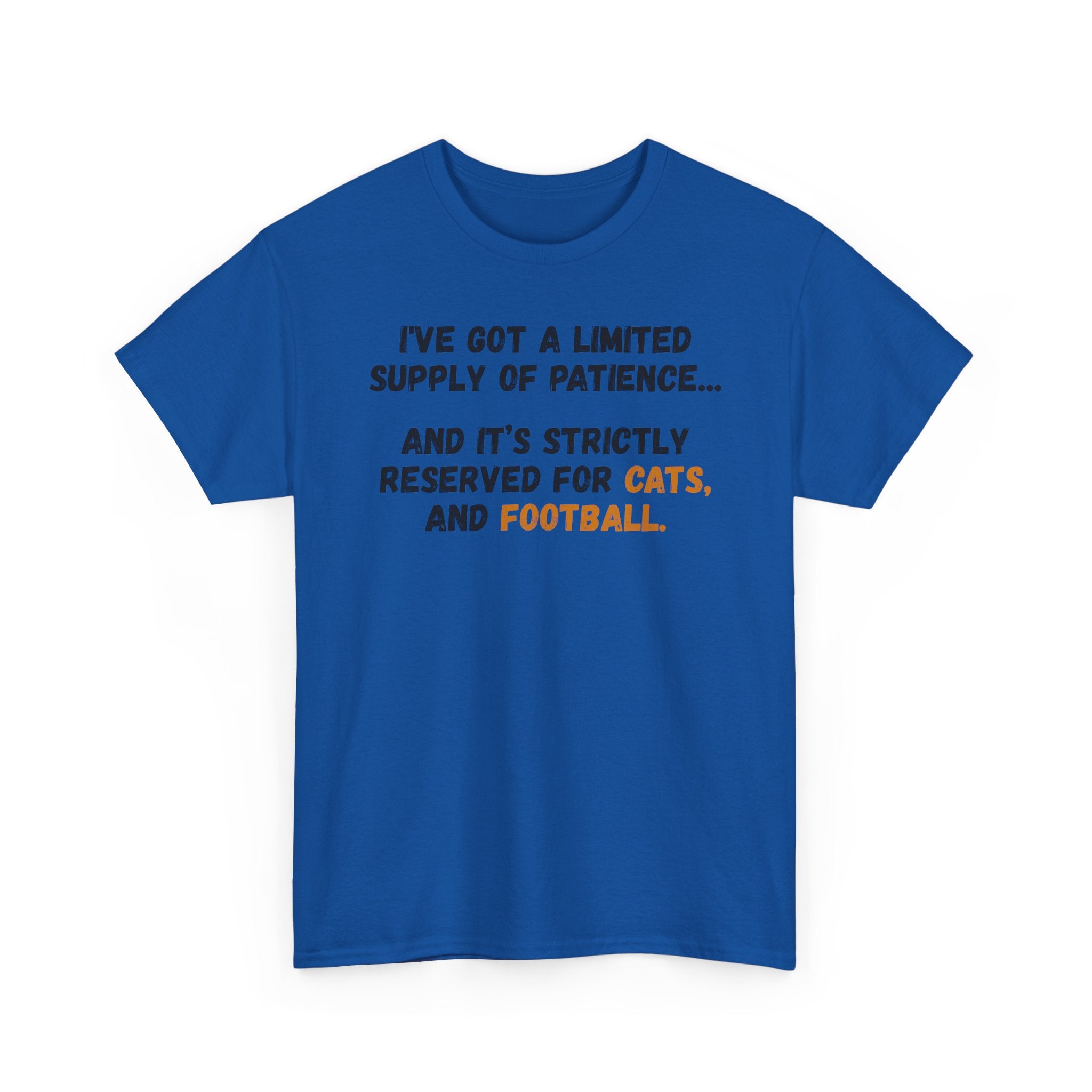 Patience Reserved For Cats and Football T-Shirt