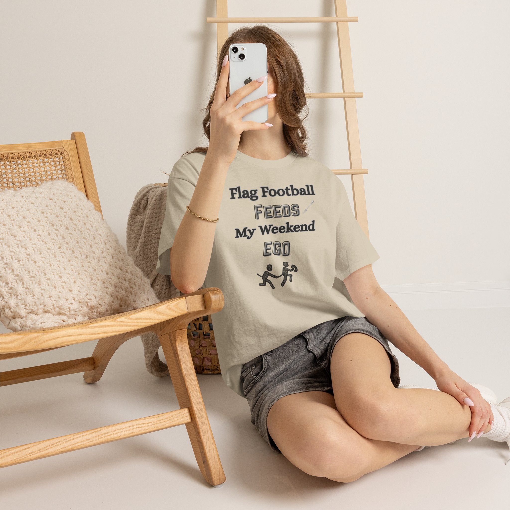 Flag Football Feeds My Weekend Ego Tee