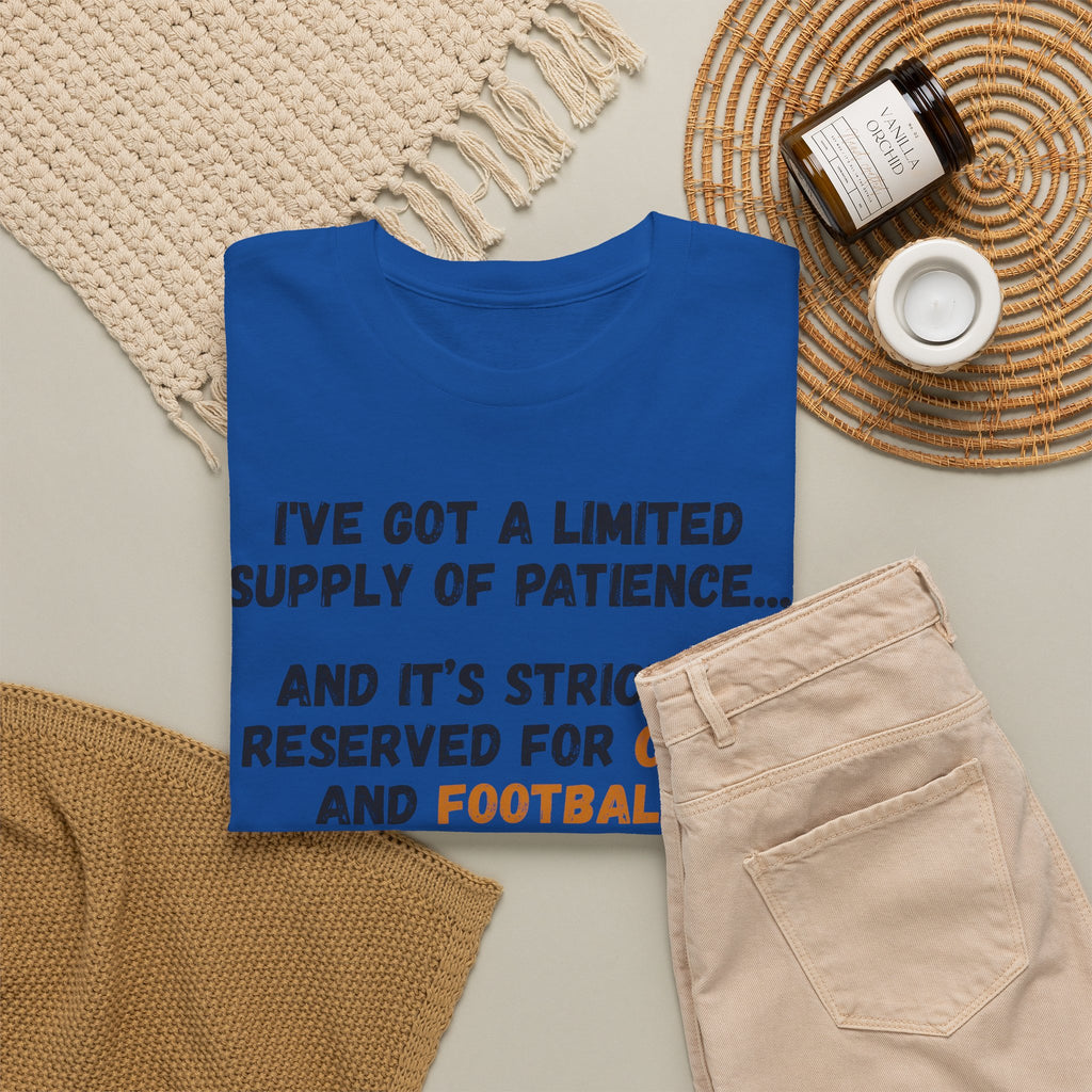 Patience Reserved For Cats and Football T-Shirt