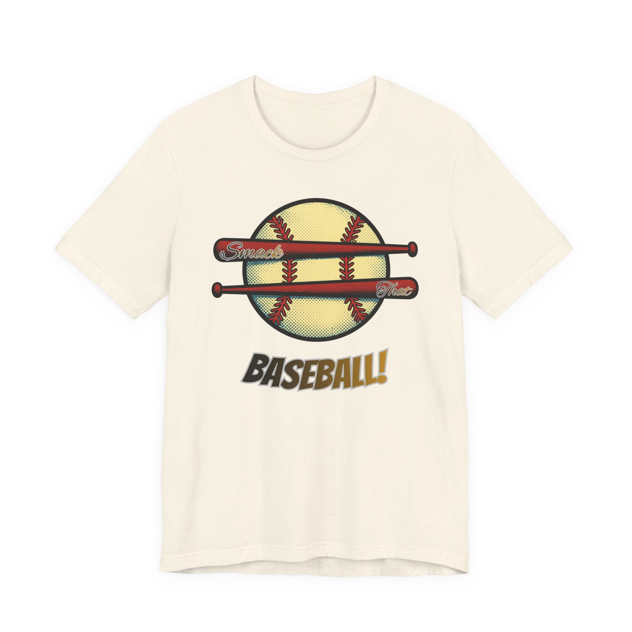 Smack That Baseball Retro Baseball Tee — Bats Graphic Shirt