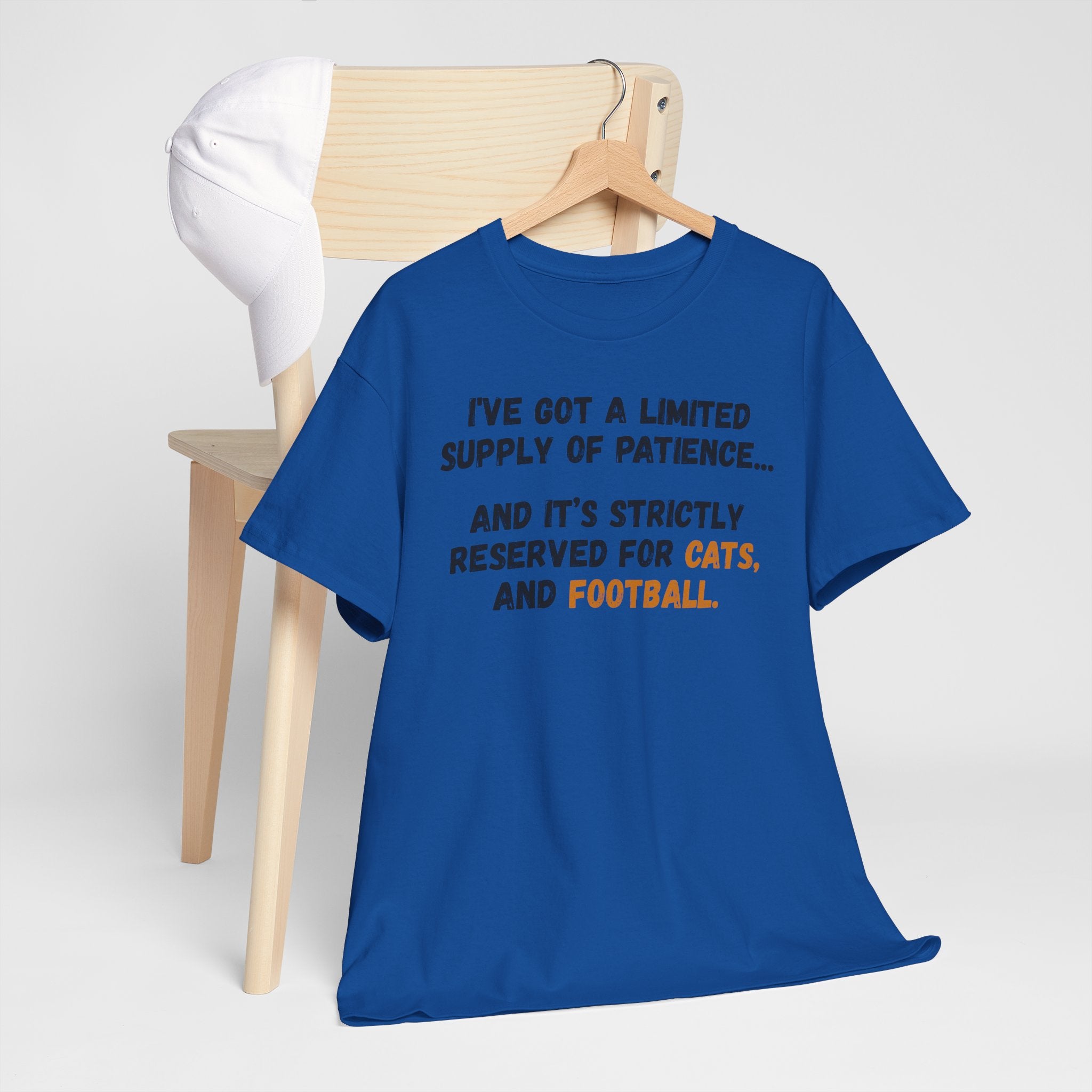 Patience Reserved For Cats and Football T-Shirt