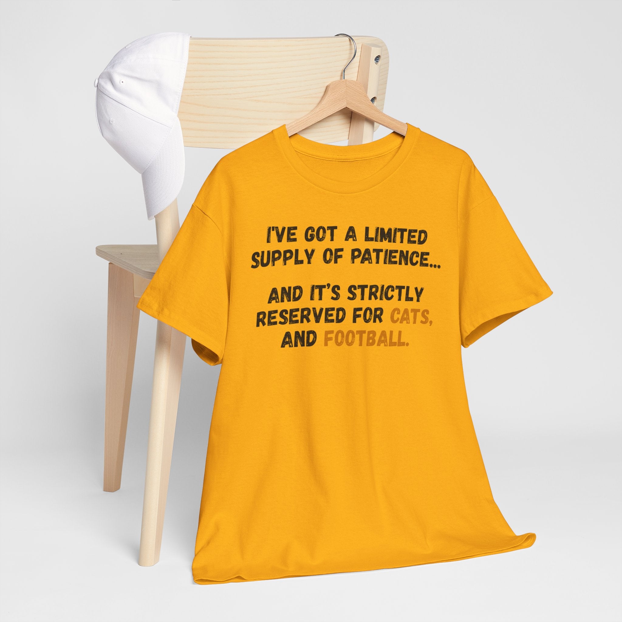 Patience Reserved For Cats and Football T-Shirt