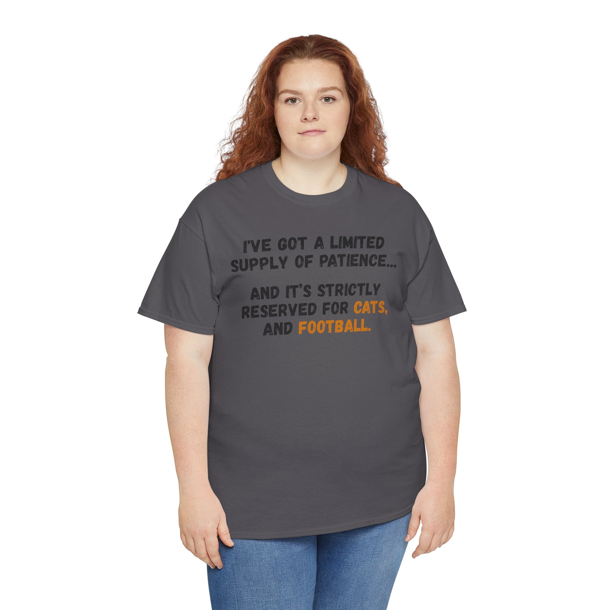 Patience Reserved For Cats and Football T-Shirt