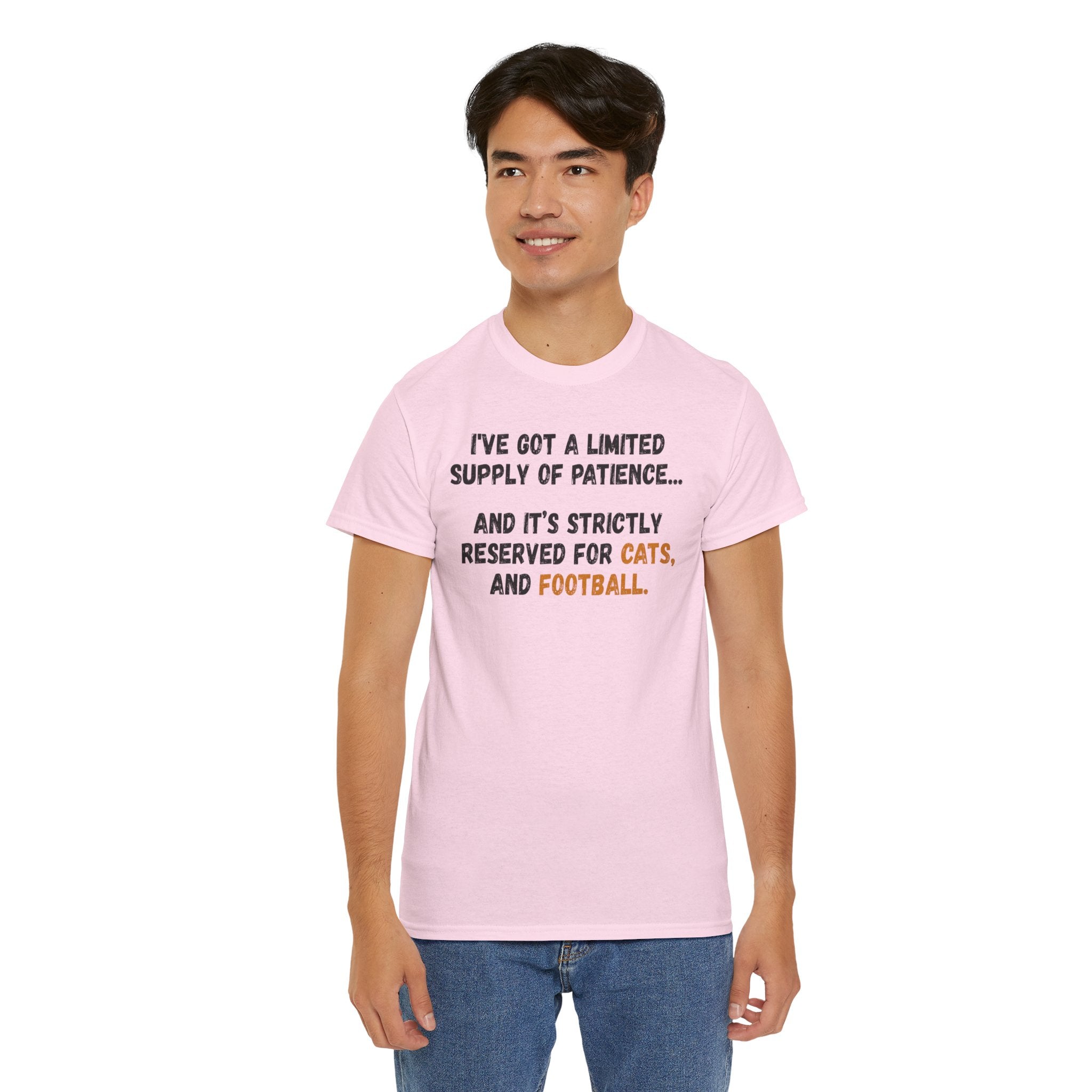 Patience Reserved For Cats and Football T-Shirt