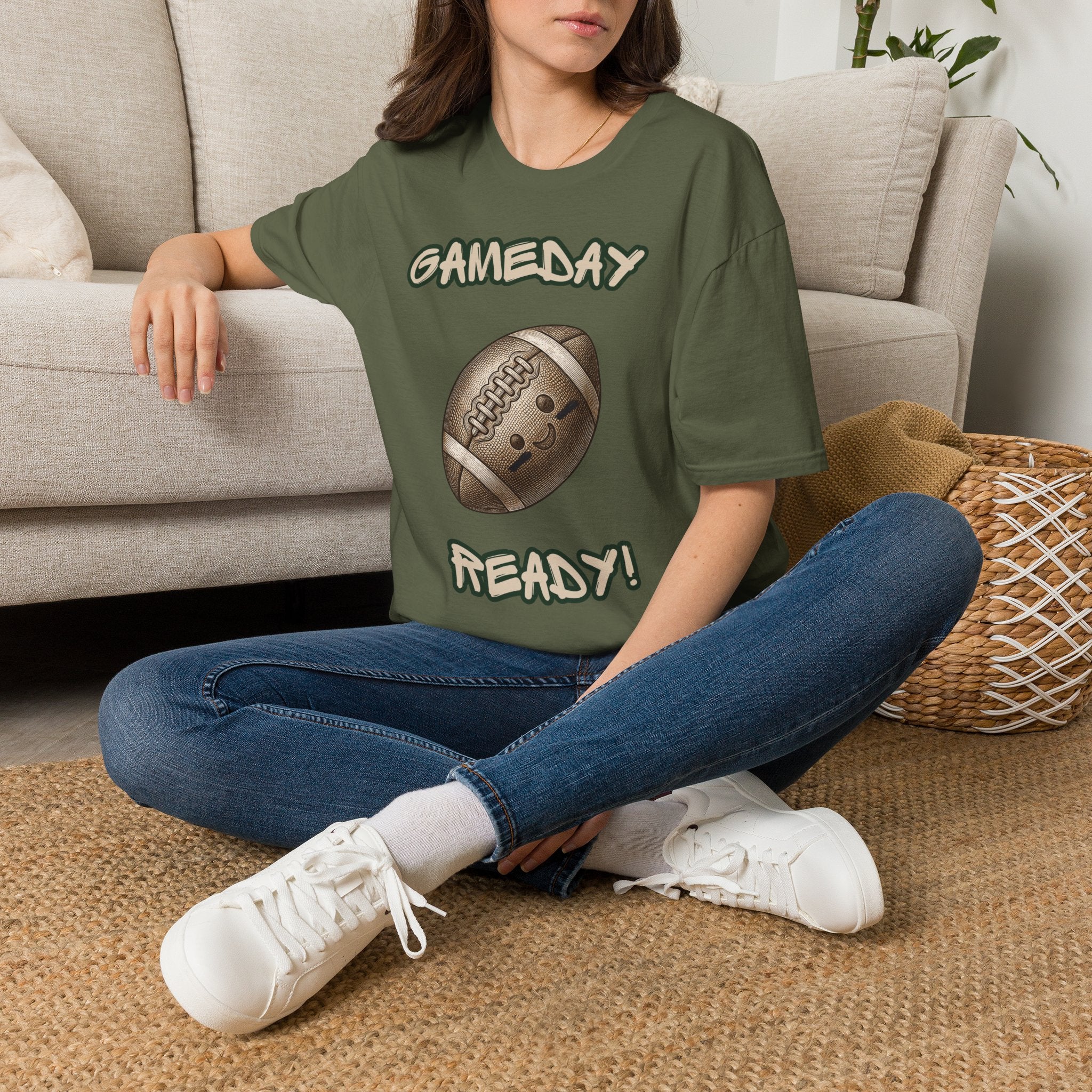 Gameday Ready Football T-Shirt — Vintage Football Graphic Tee for Fans