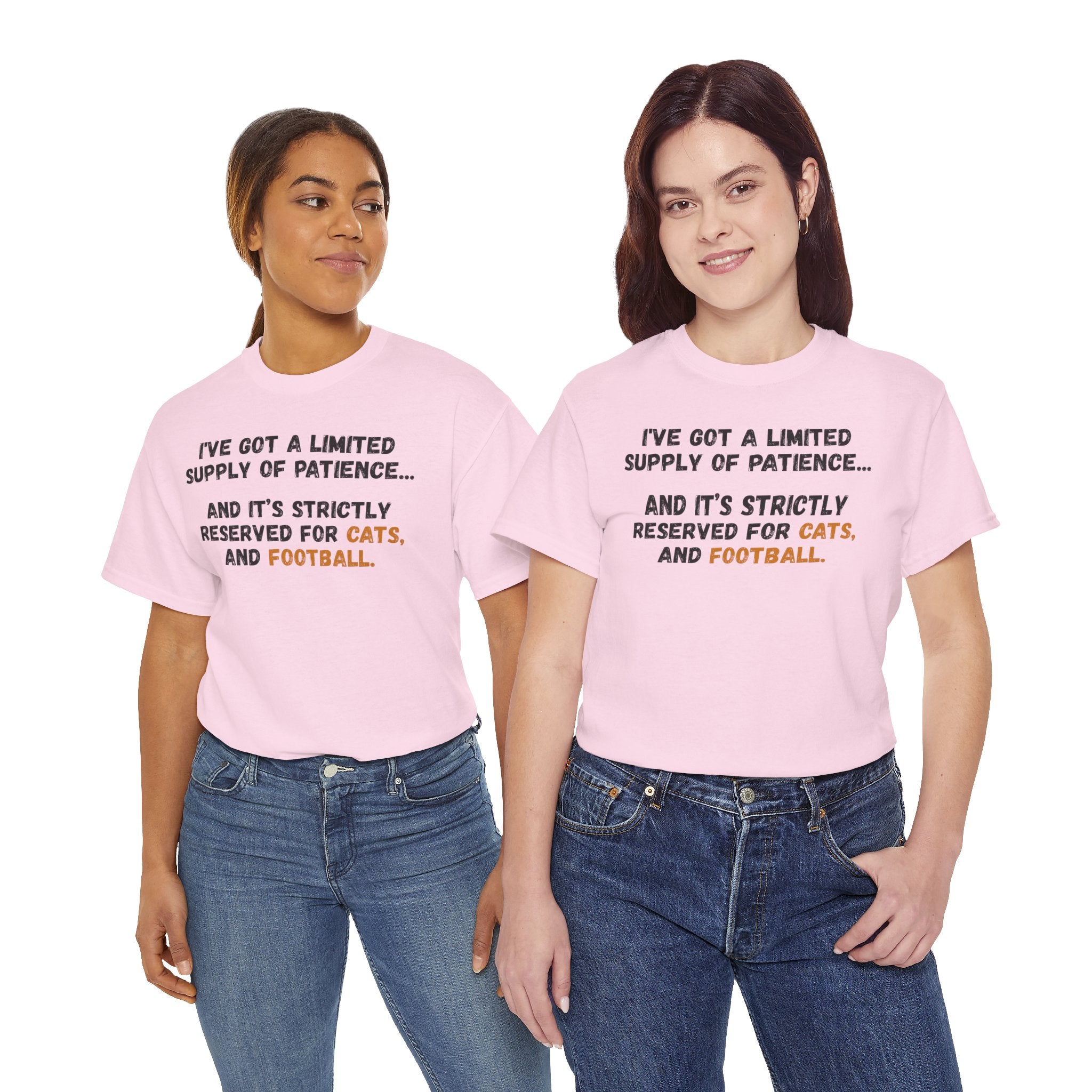 Patience Reserved For Cats and Football T-Shirt