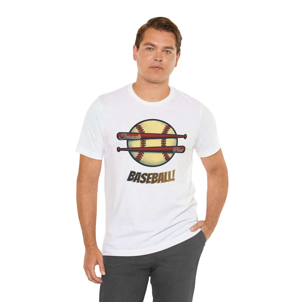 Smack That Baseball Retro Baseball Tee — Bats Graphic Shirt