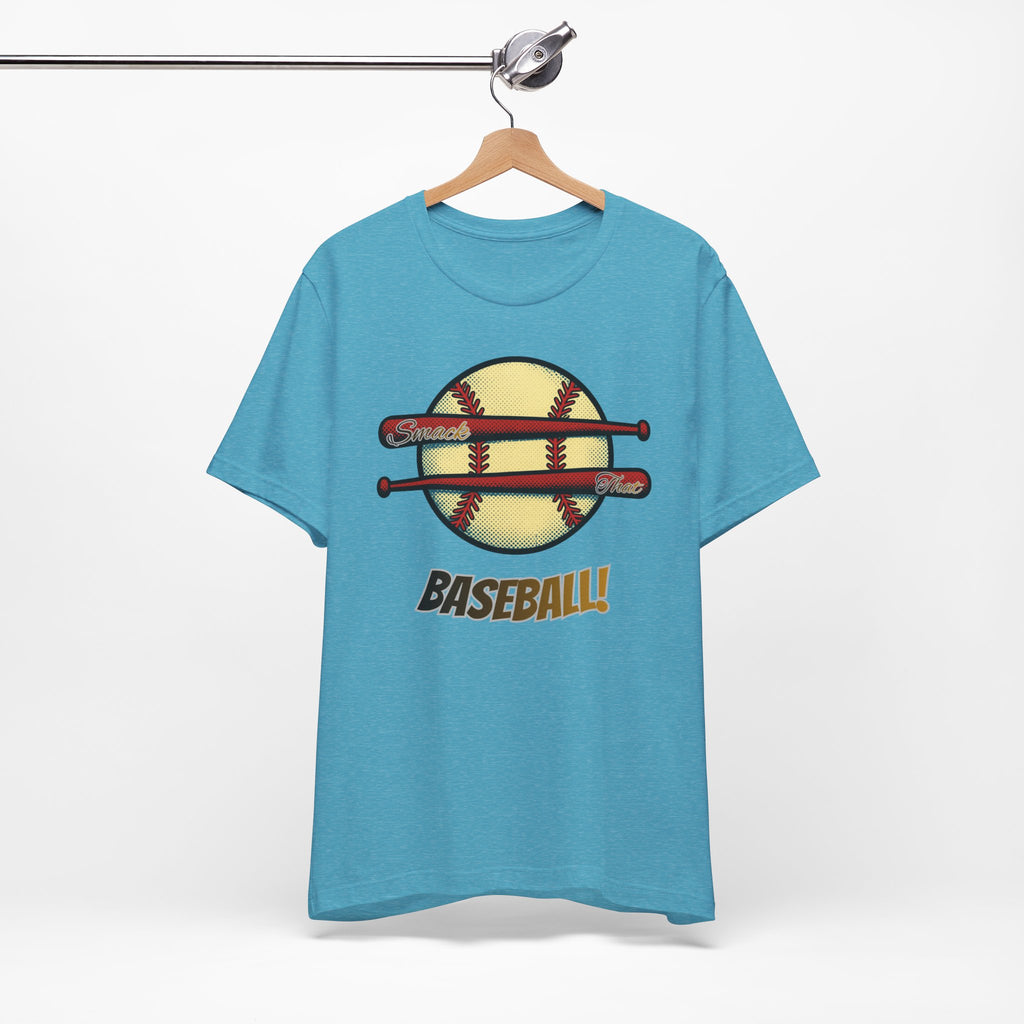 Smack That Baseball Retro Baseball Tee — Bats Graphic Shirt