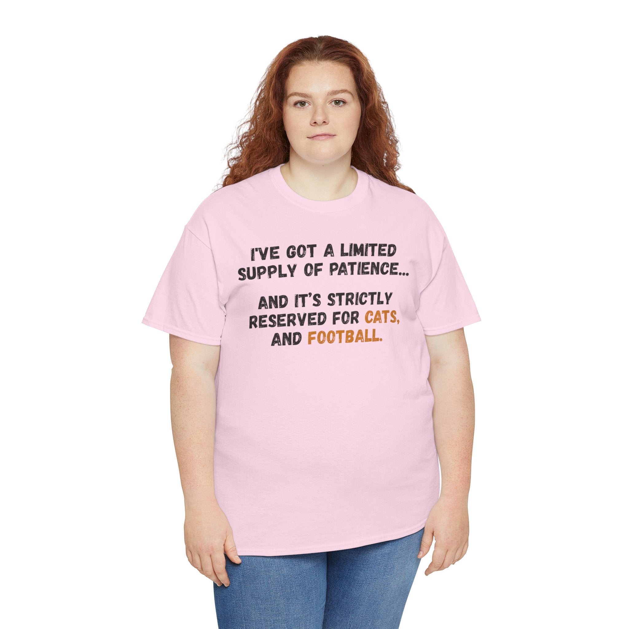 Patience Reserved For Cats and Football T-Shirt