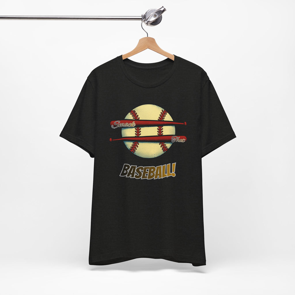Smack That Baseball Retro Baseball Tee — Bats Graphic Shirt
