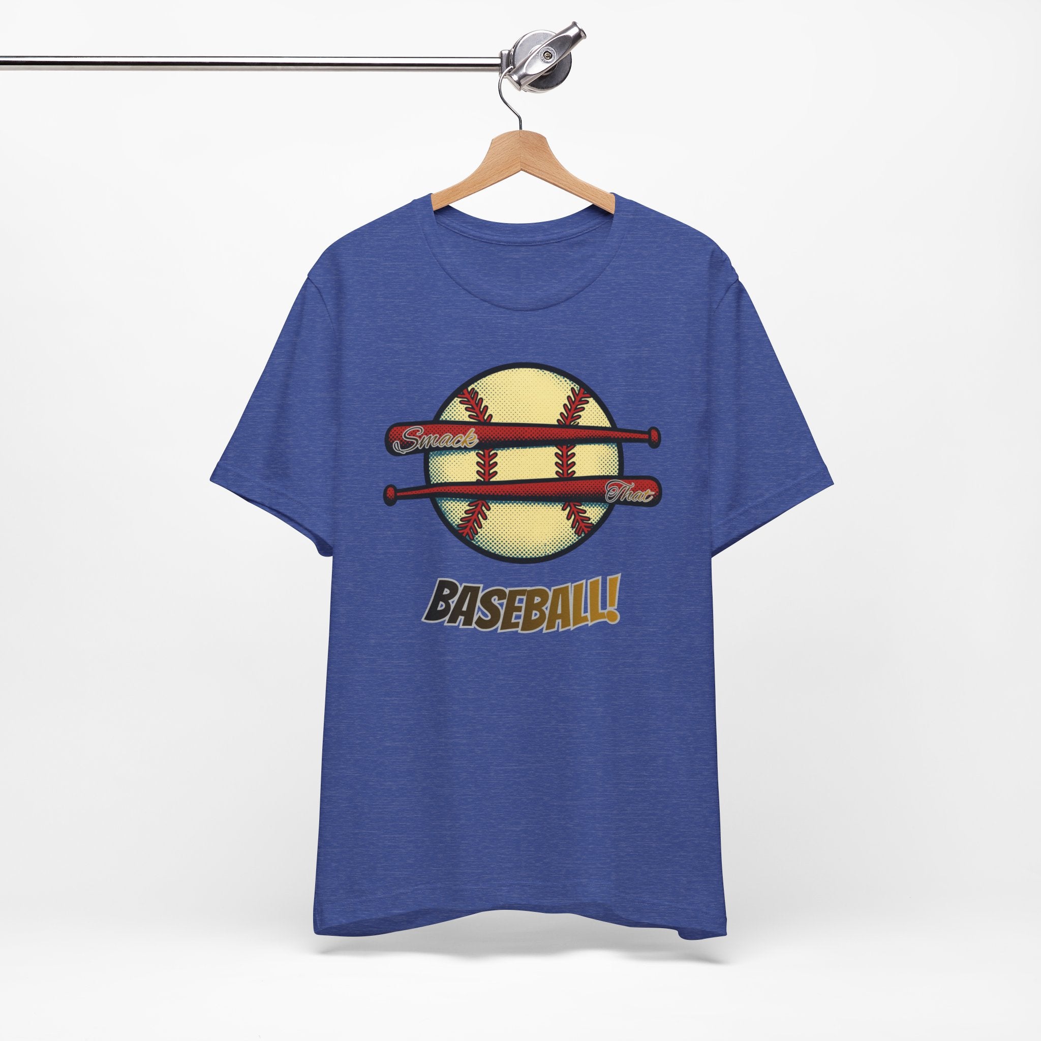Smack That Baseball Retro Baseball Tee — Bats Graphic Shirt