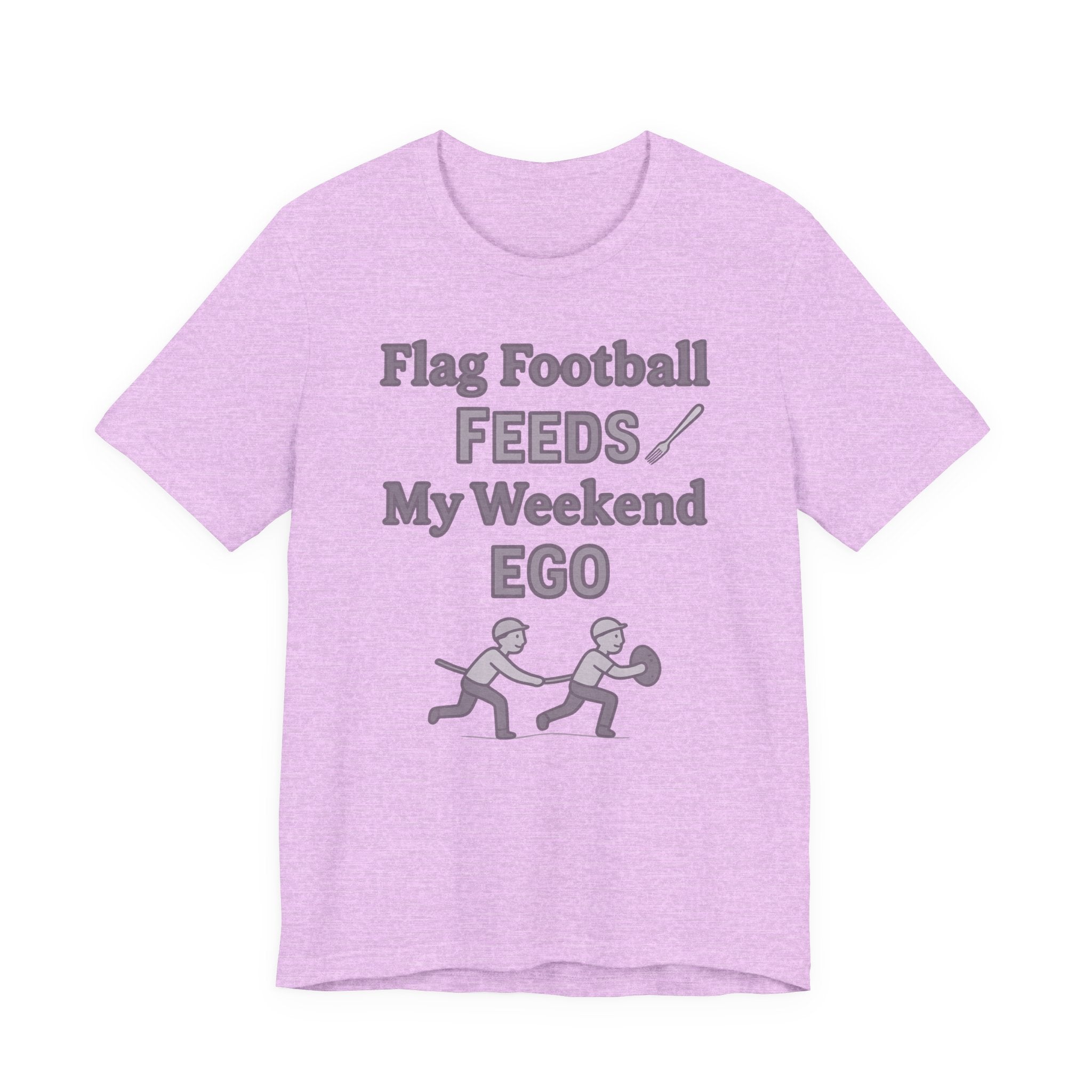 Flag Football Tee — "Flag Football Feeds My Weekend Ego" Casual Sports Shirt