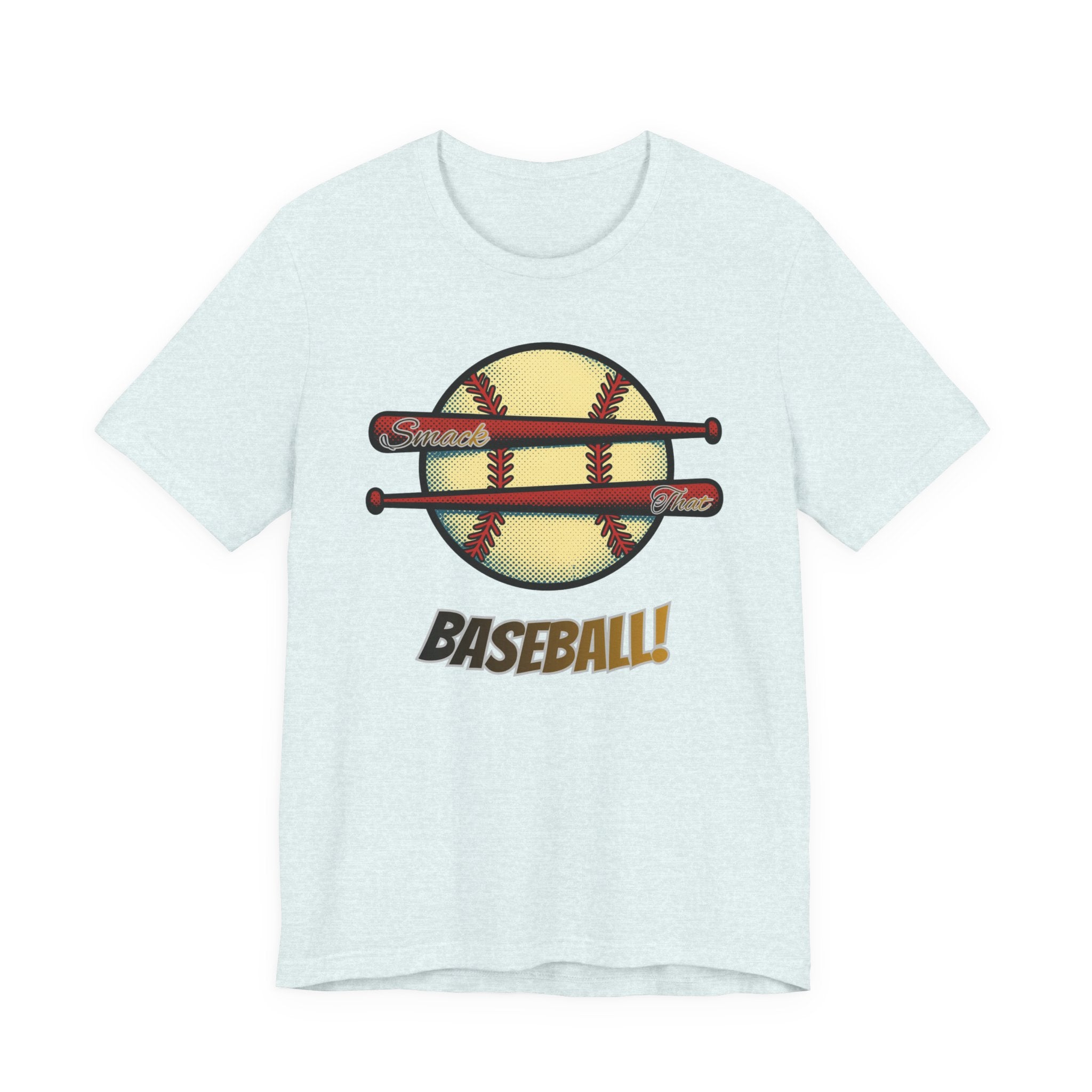 Smack That Baseball Retro Baseball Tee — Bats Graphic Shirt