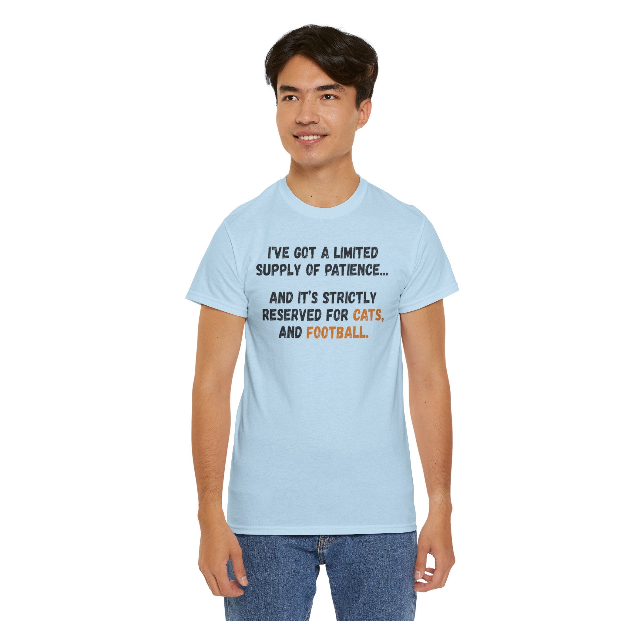 Patience Reserved For Cats and Football T-Shirt