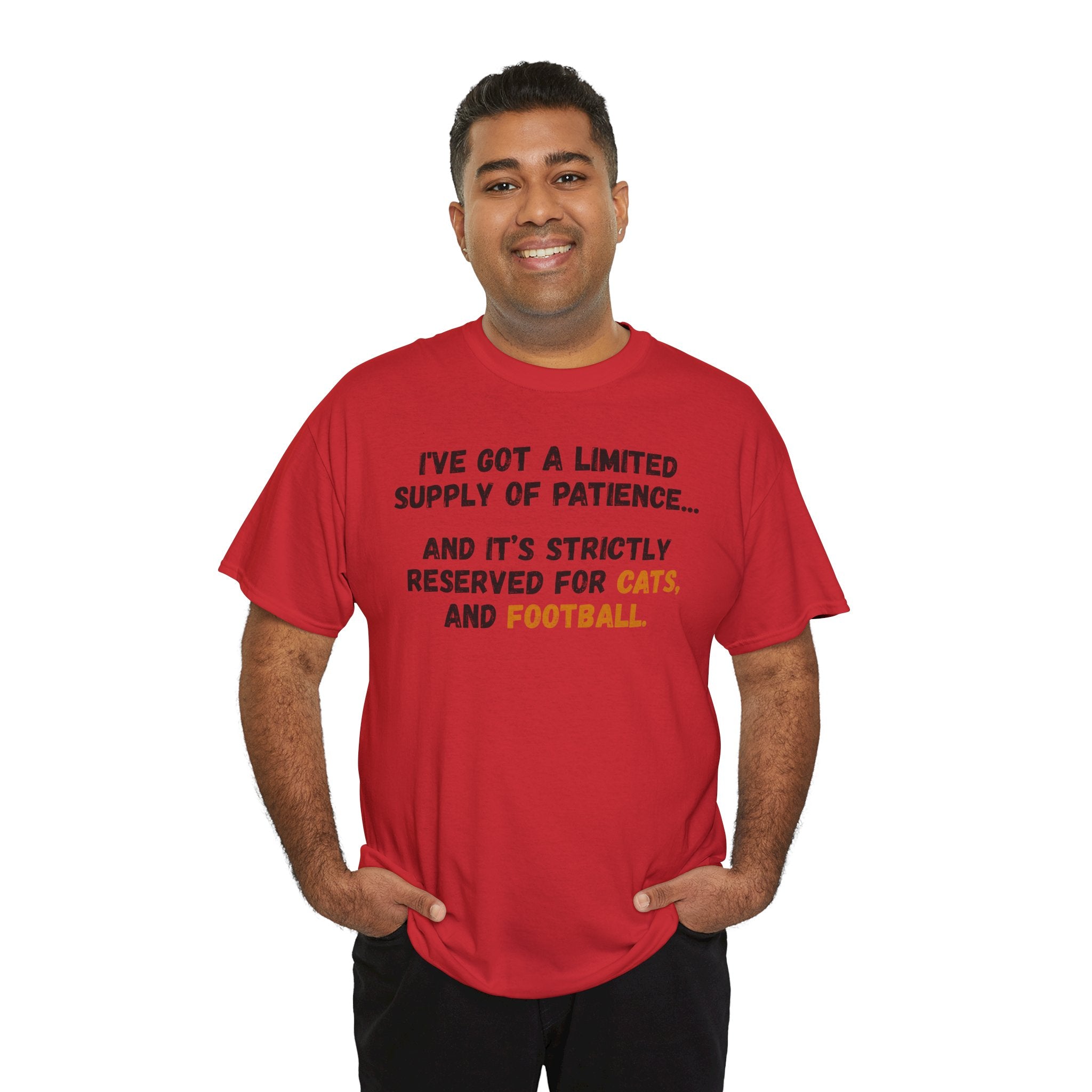 Patience Reserved For Cats and Football T-Shirt