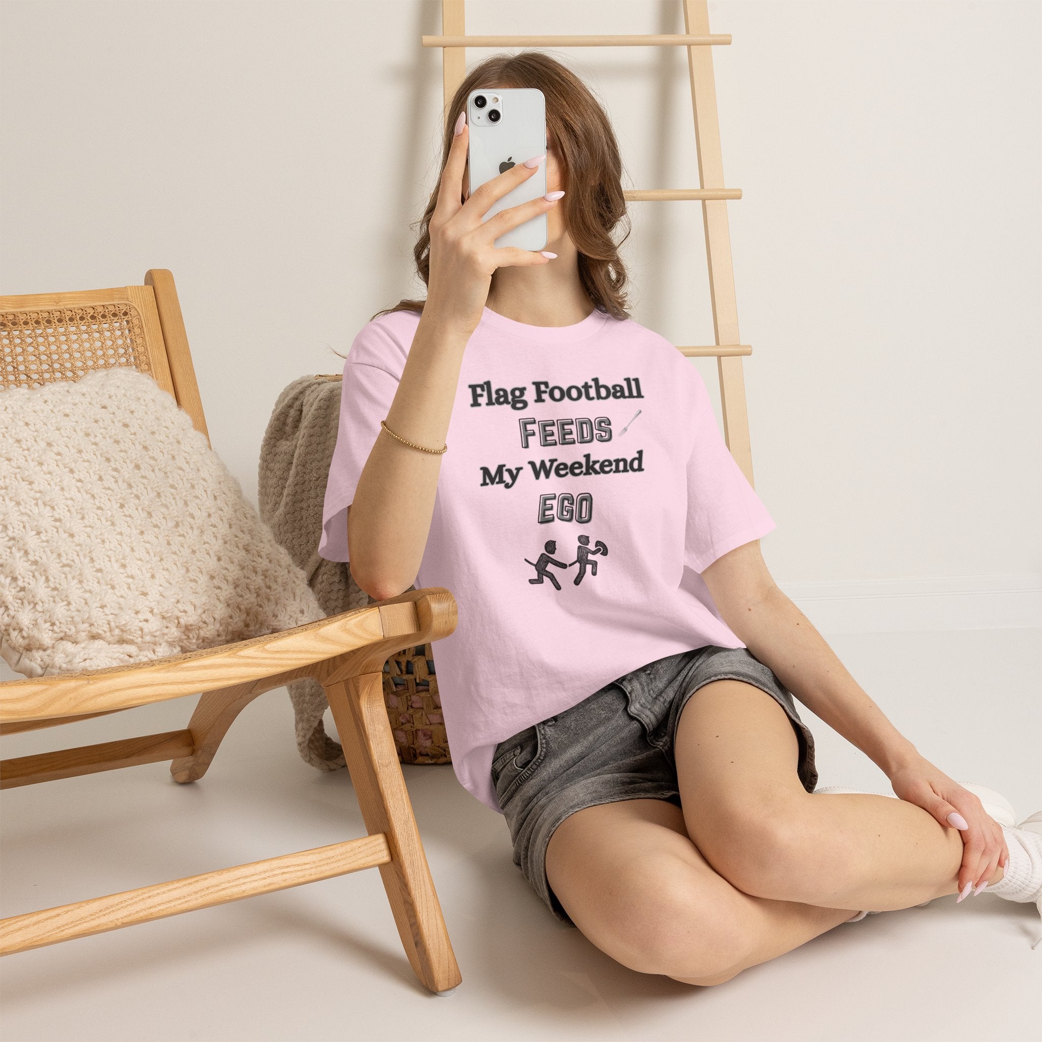 Flag Football Feeds My Weekend Ego Tee