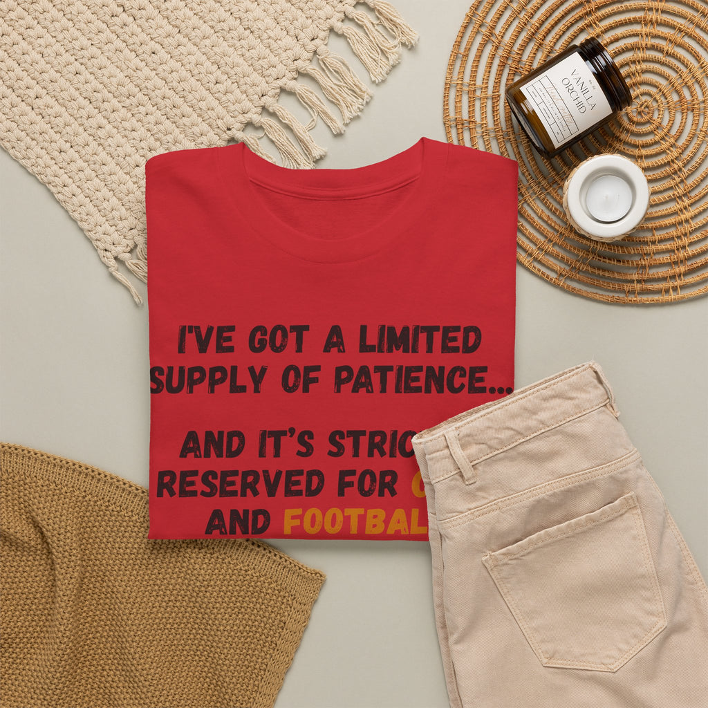 Patience Reserved For Cats and Football T-Shirt
