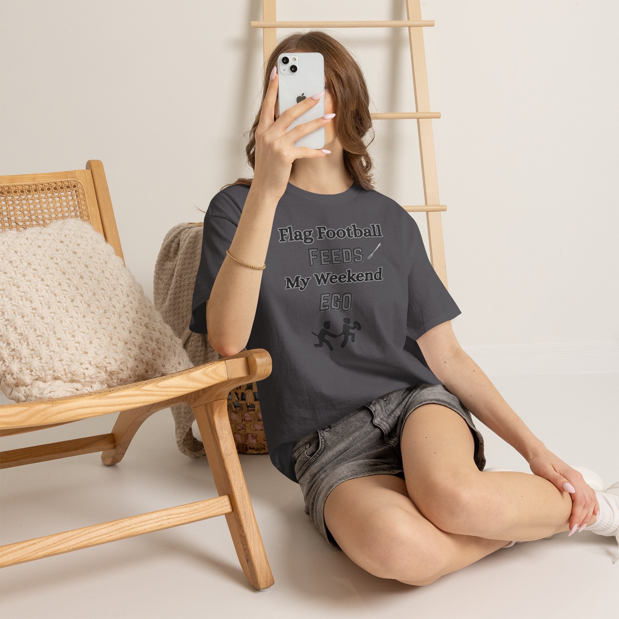 Flag Football Feeds My Weekend Ego Tee
