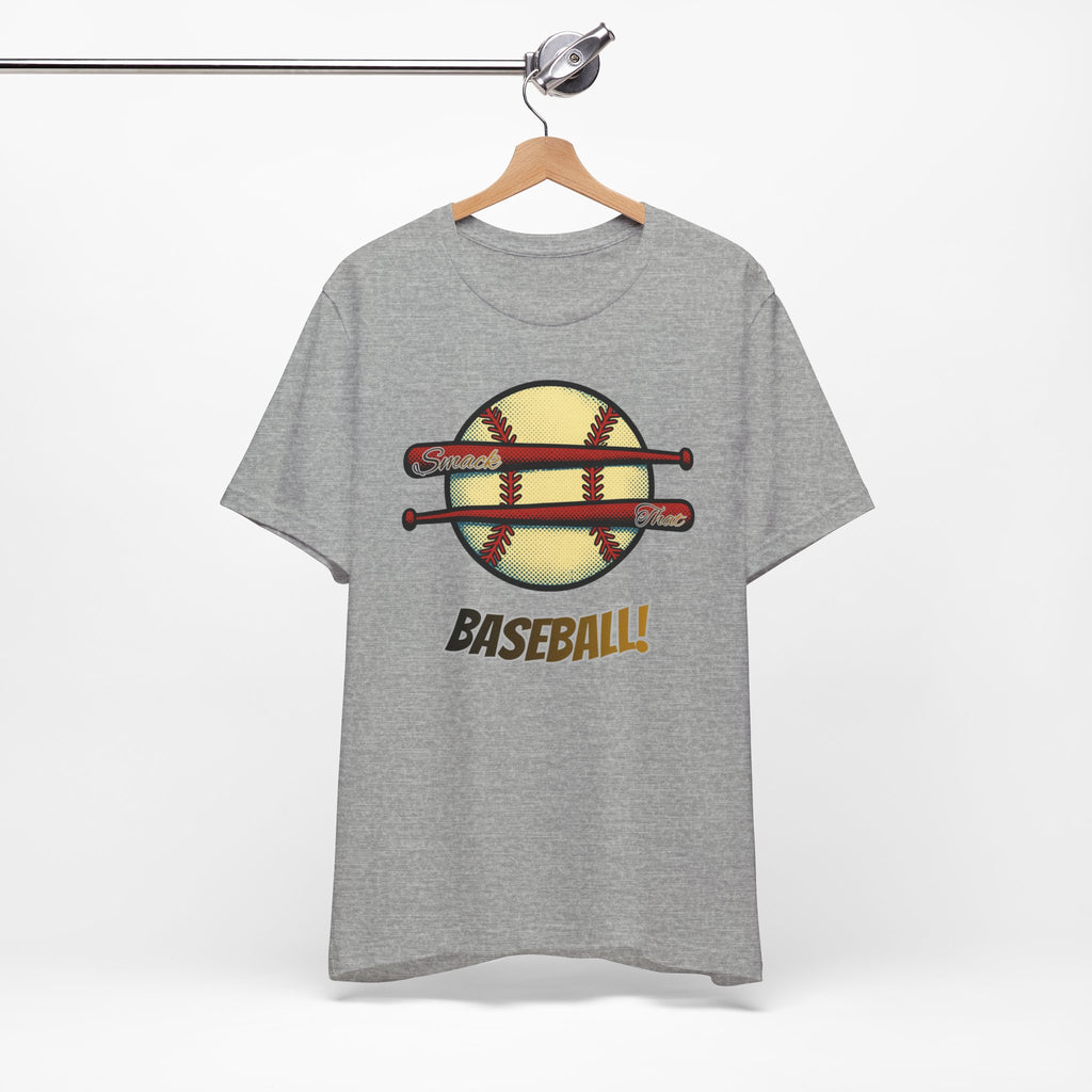 Smack That Baseball Retro Baseball Tee — Bats Graphic Shirt