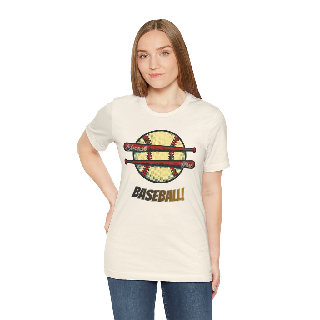 Smack That Baseball Retro Baseball Tee — Bats Graphic Shirt