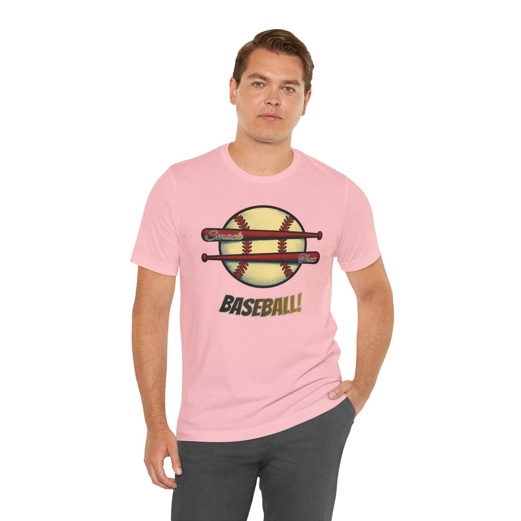 Smack That Baseball Retro Baseball Tee — Bats Graphic Shirt