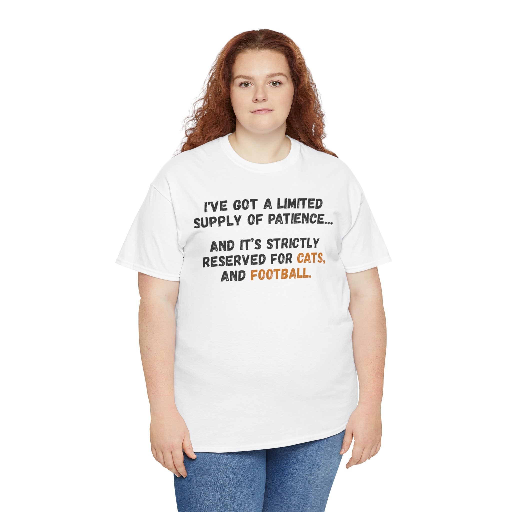 Patience Reserved For Cats and Football T-Shirt