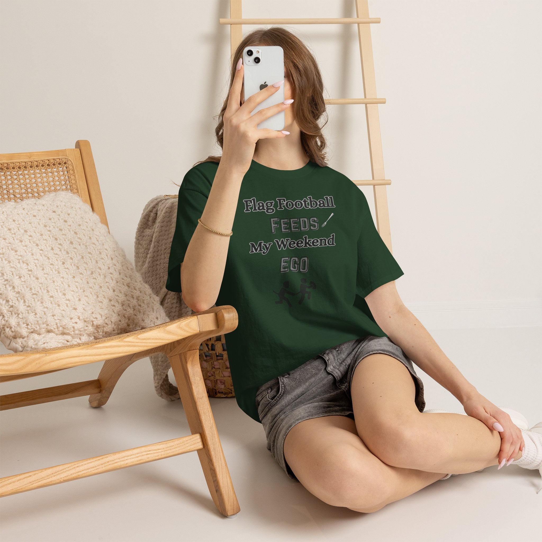Flag Football Feeds My Weekend Ego Tee