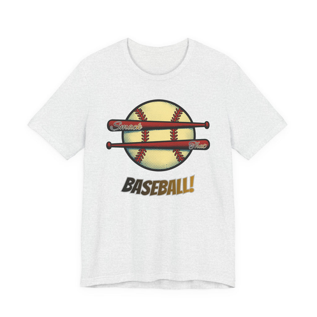 Smack That Baseball Retro Baseball Tee — Bats Graphic Shirt