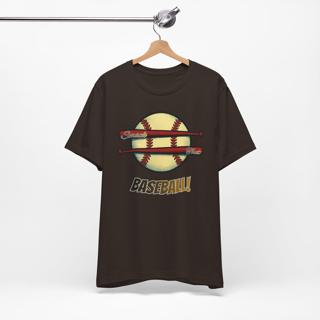Smack That Baseball Retro Baseball Tee — Bats Graphic Shirt