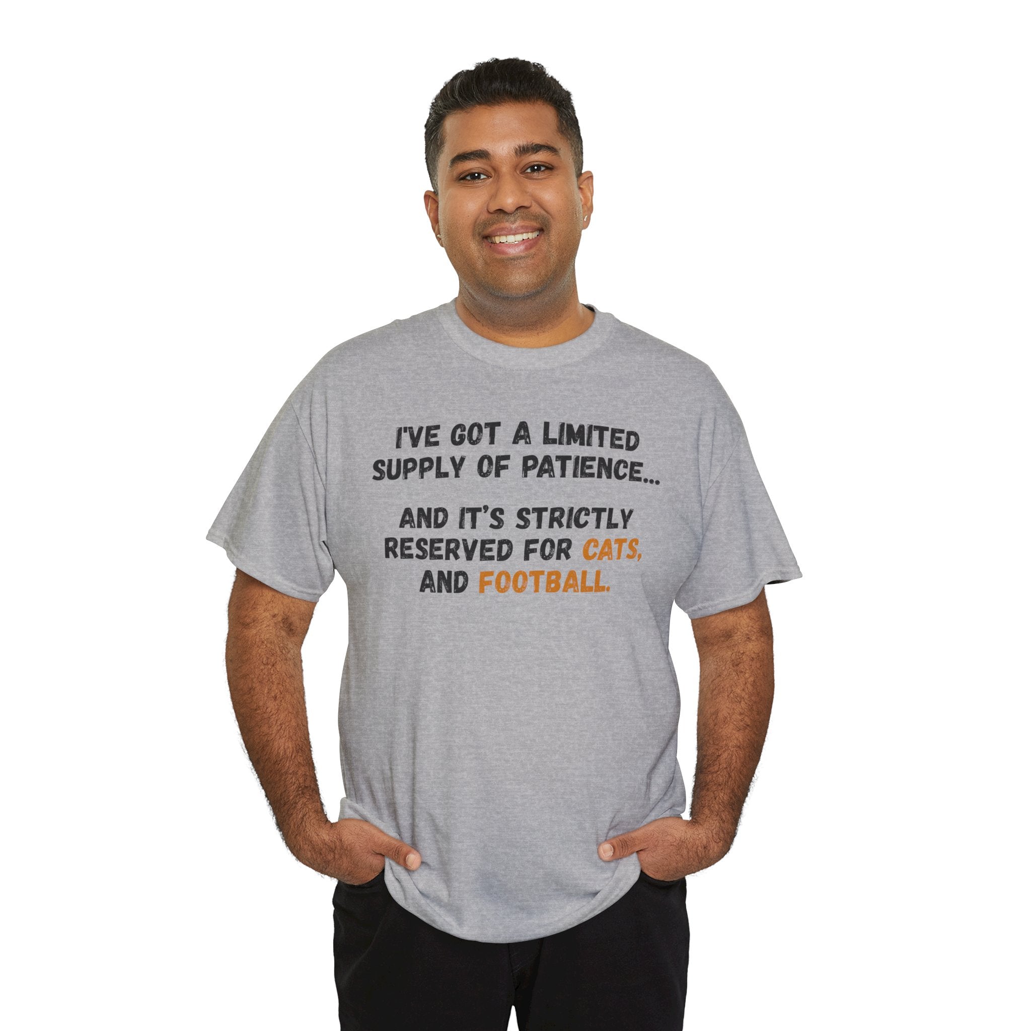 Patience Reserved For Cats and Football T-Shirt