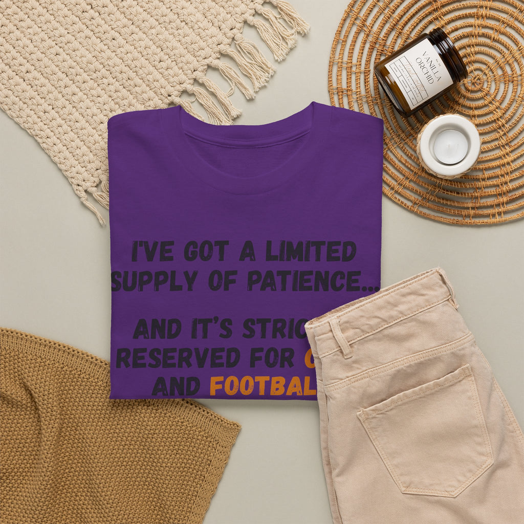 Patience Reserved For Cats and Football T-Shirt