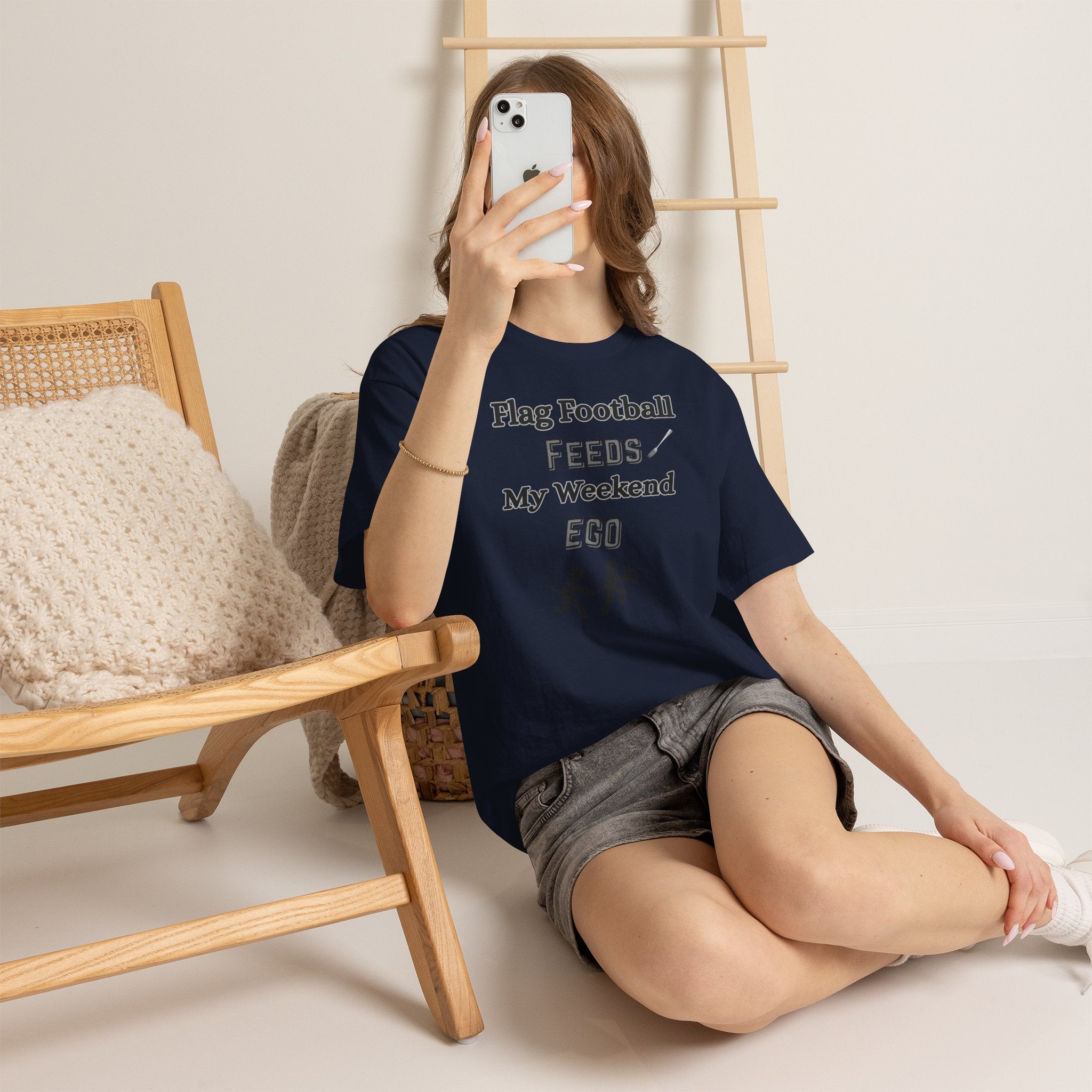 Flag Football Feeds My Weekend Ego Tee