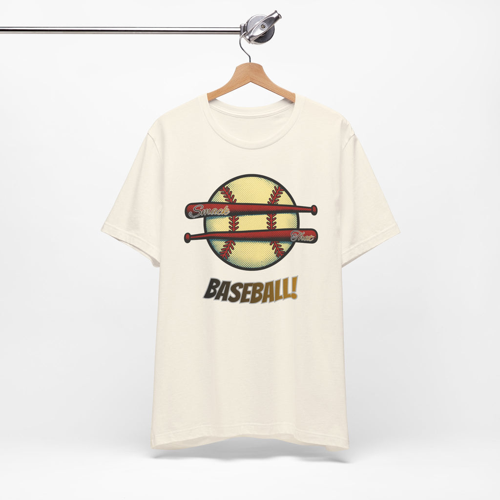 Smack That Baseball Retro Baseball Tee — Bats Graphic Shirt