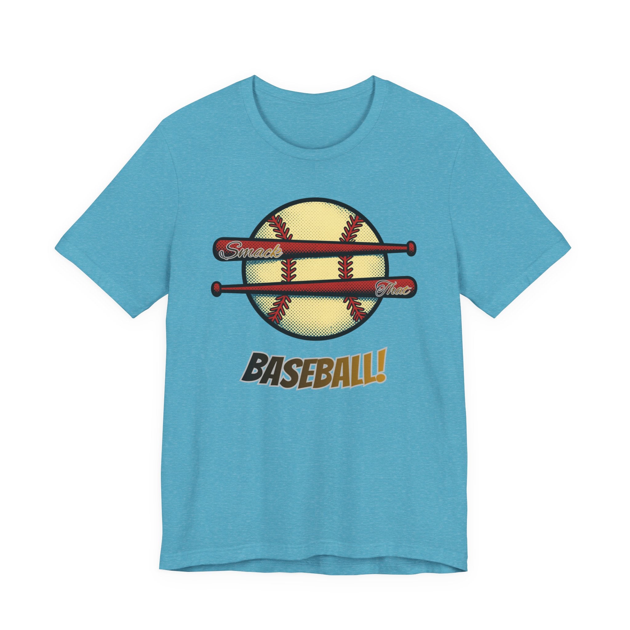 Smack That Baseball Retro Baseball Tee — Bats Graphic Shirt