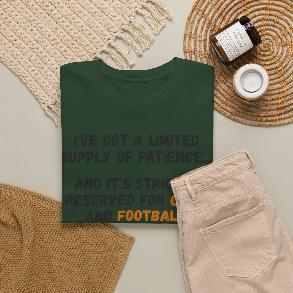 Patience Reserved For Cats and Football T-Shirt